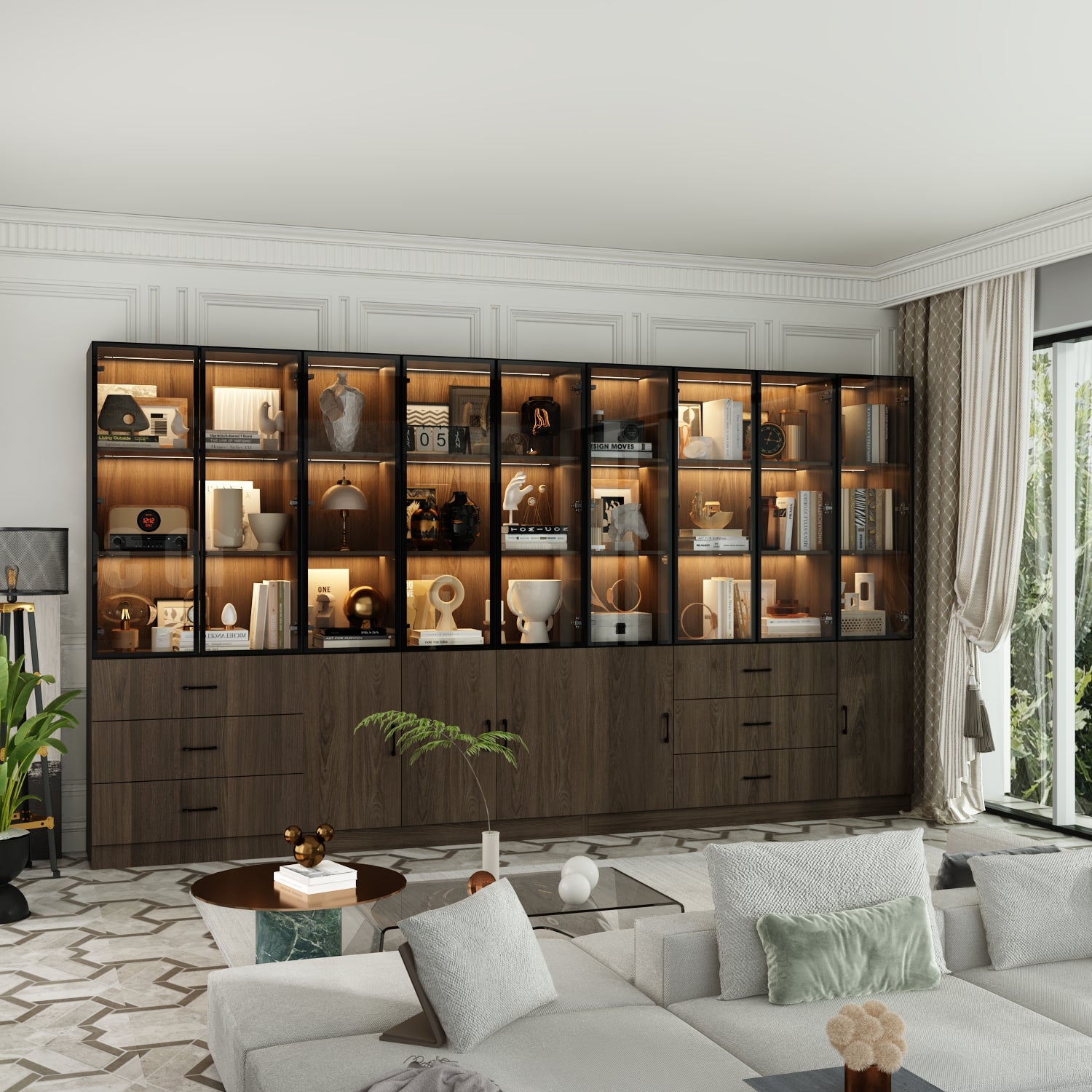 141.7'' Wide 6 - Drawer Filing Storage Cabinet