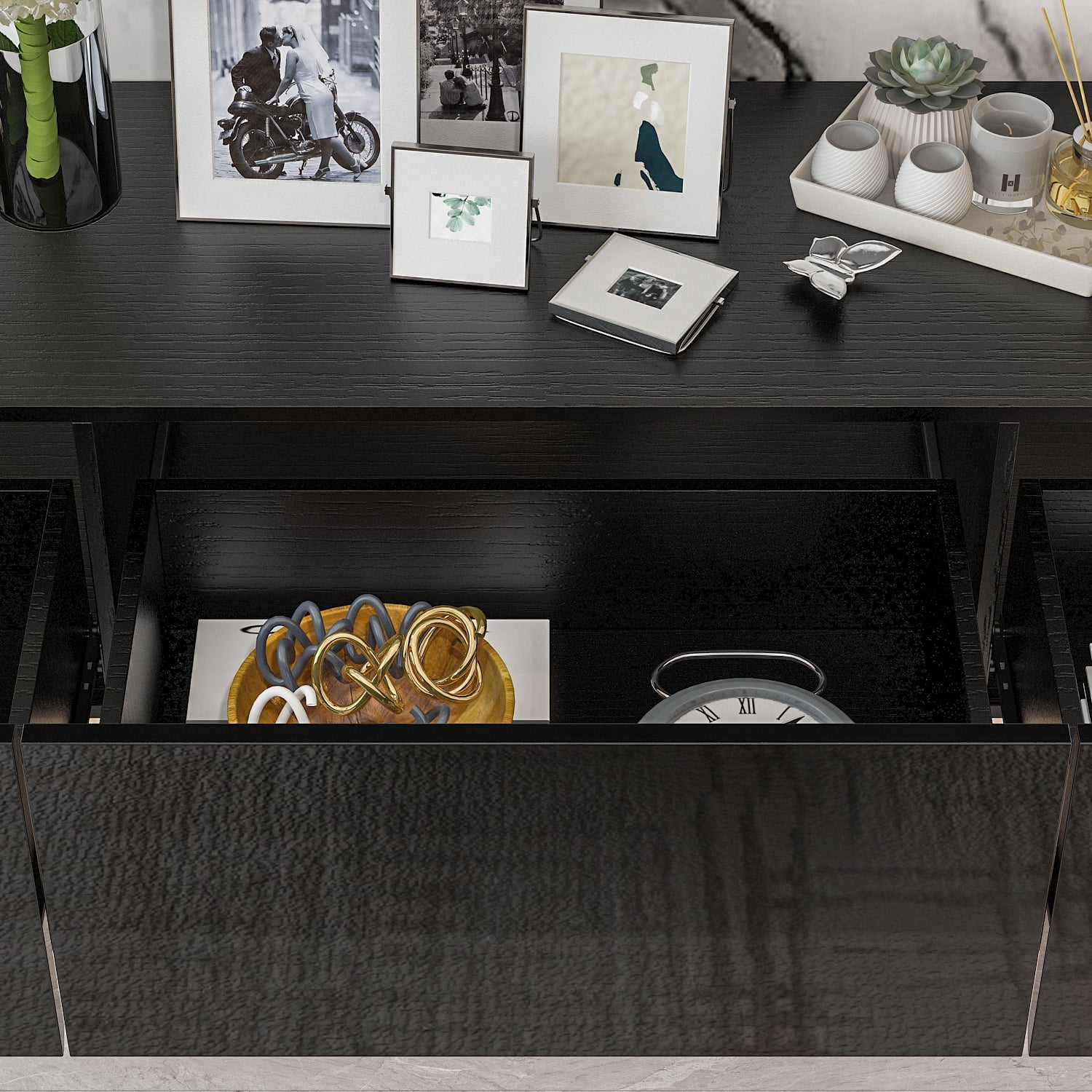 Floating TV Stand Wall Mounted Media Console Entertainment Center