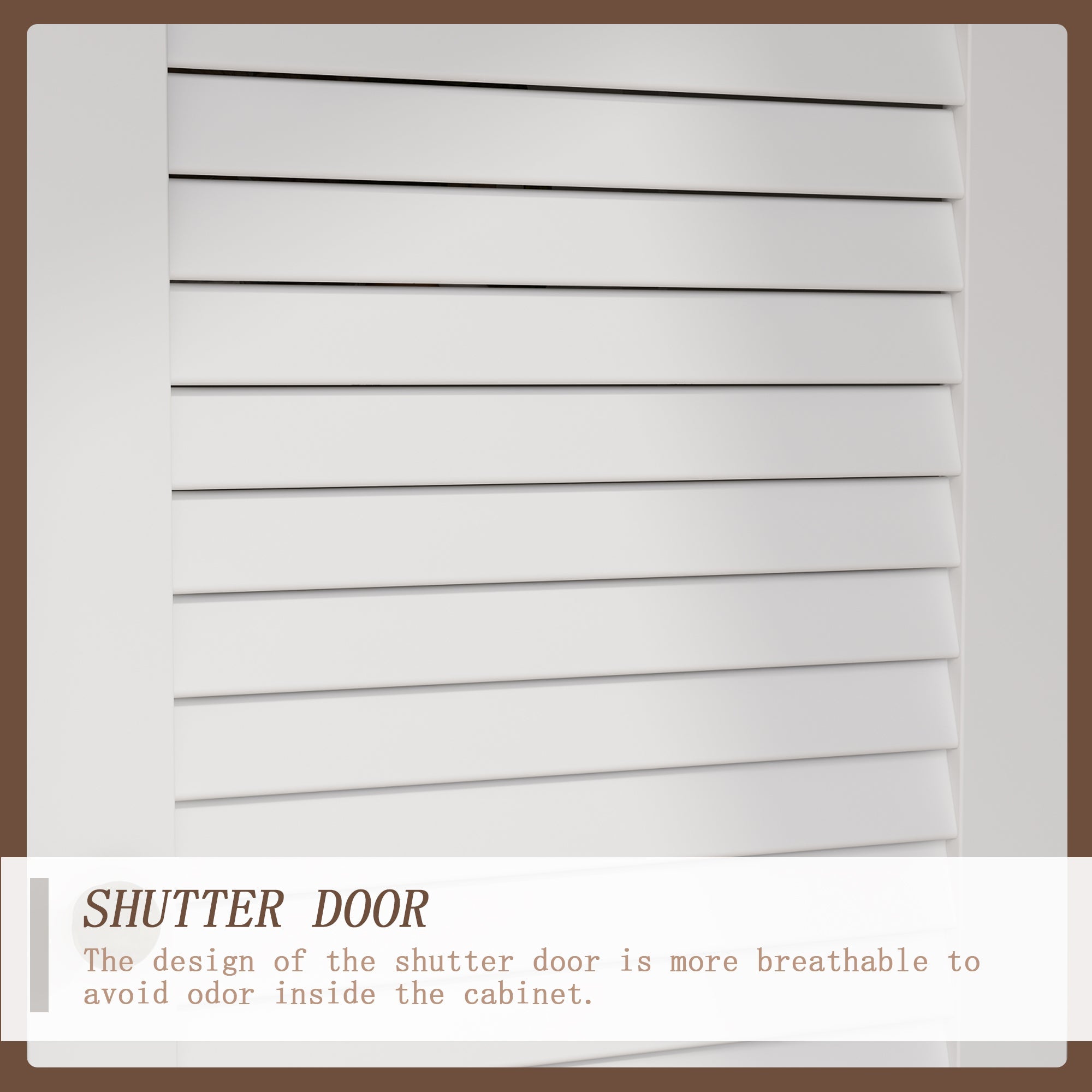 Tall Storage Cabinet With 6-Tier Adjustable Shelf & Drawers