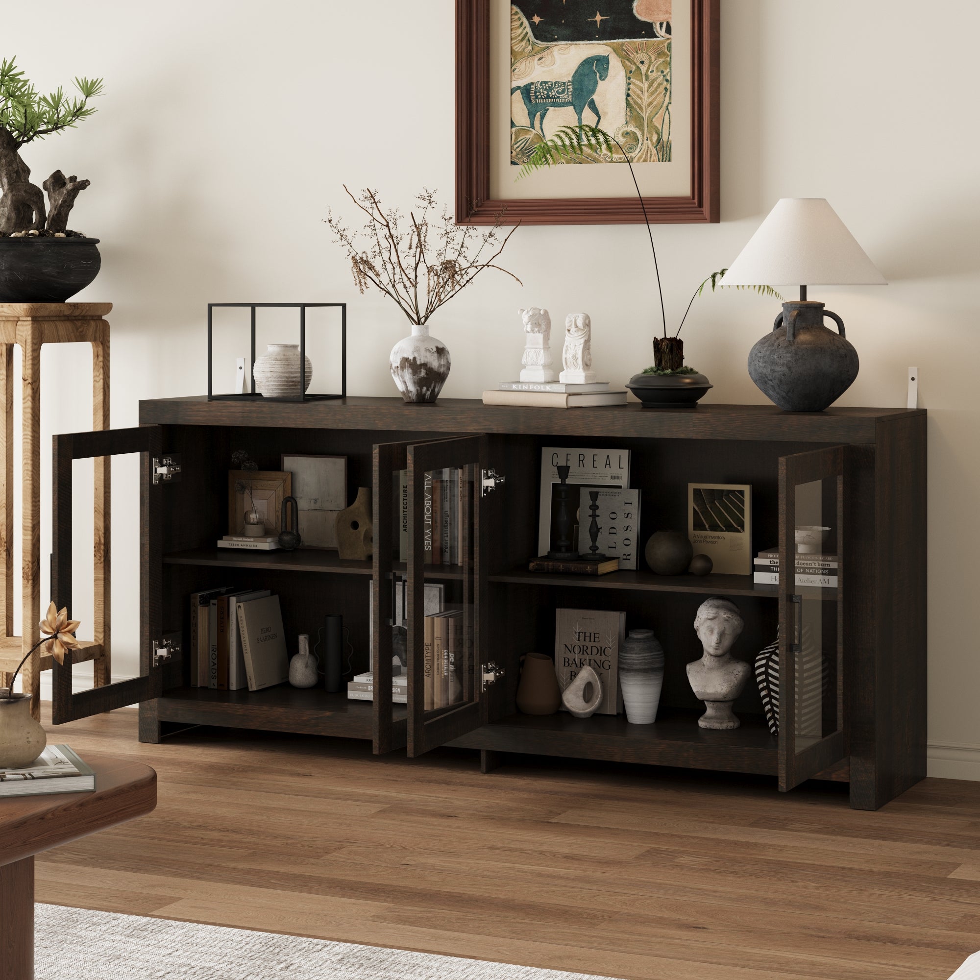 4-Door Sideboard With Strong Storage