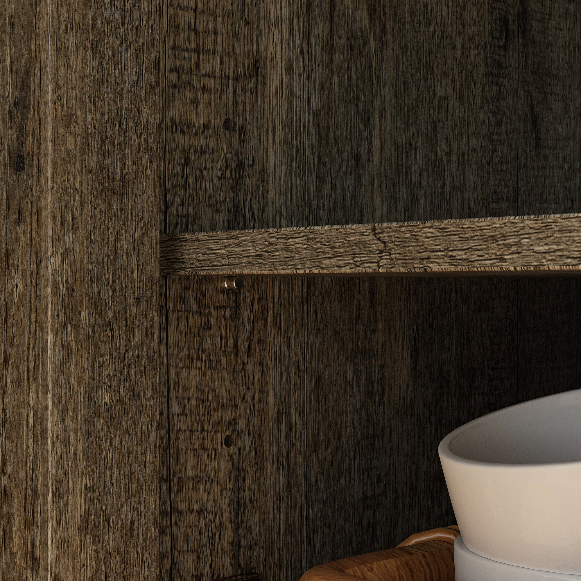 Retro Dining Cabinet With Adjustable Shelves