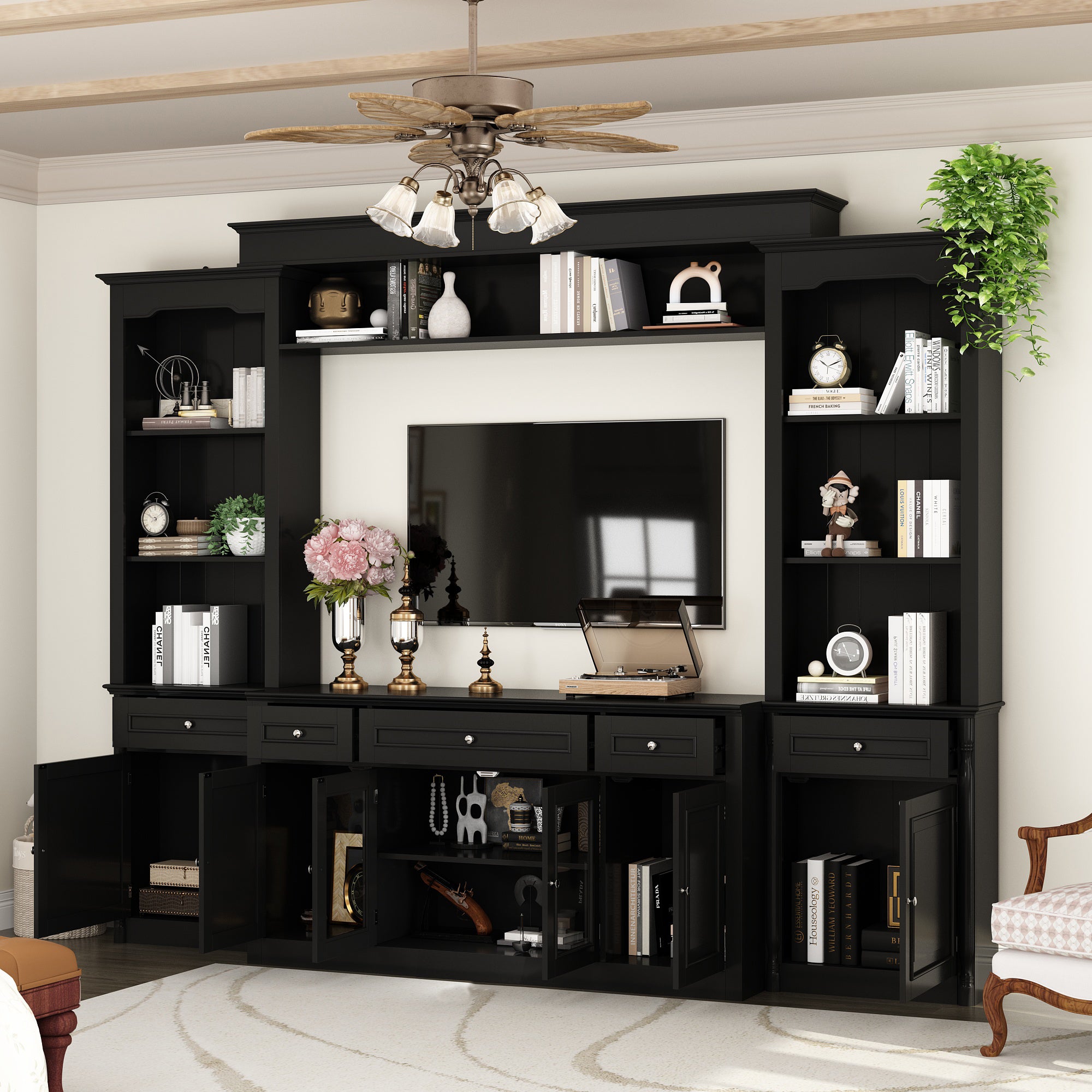 TV Hutch Large Entertainment Center