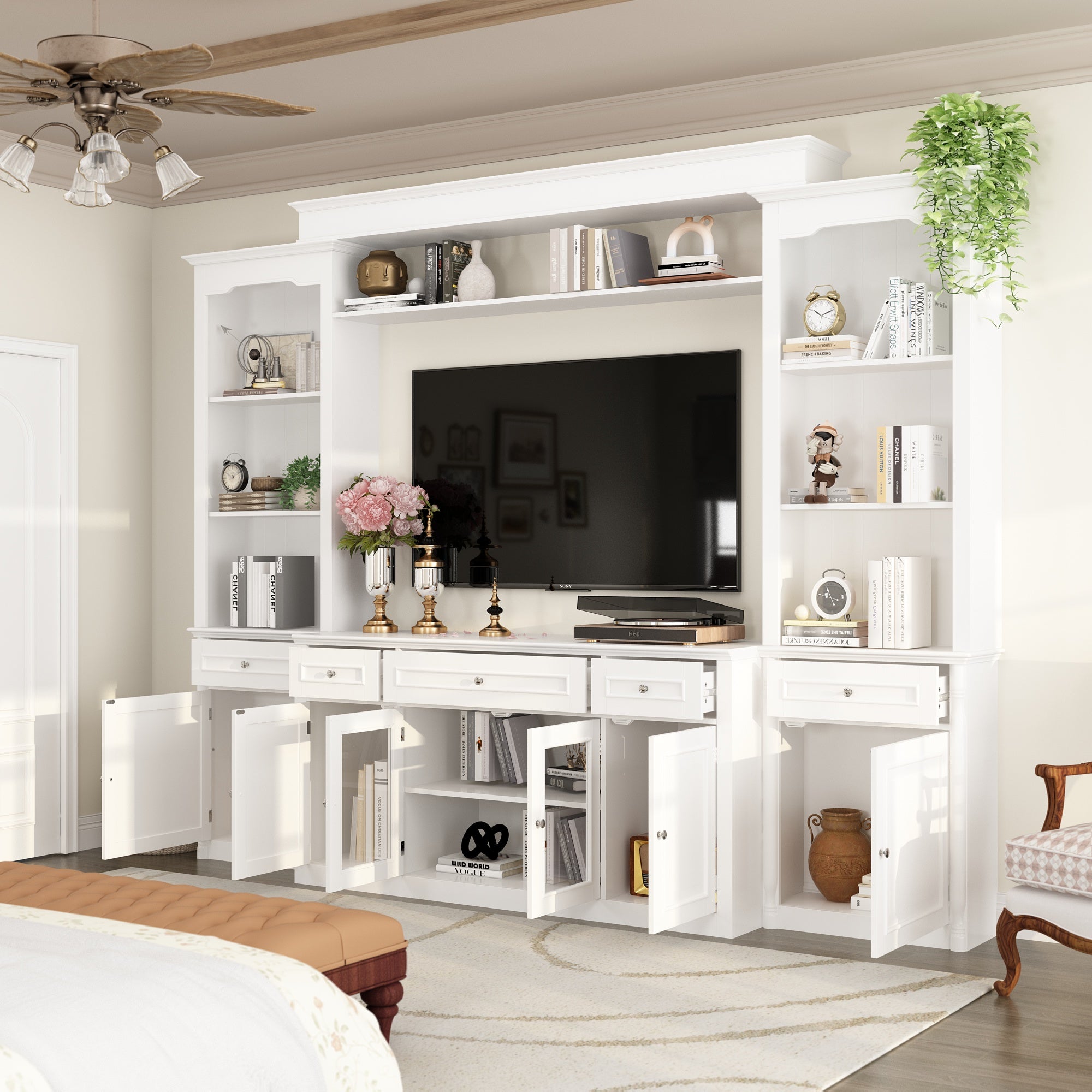 TV Hutch Large Entertainment Center