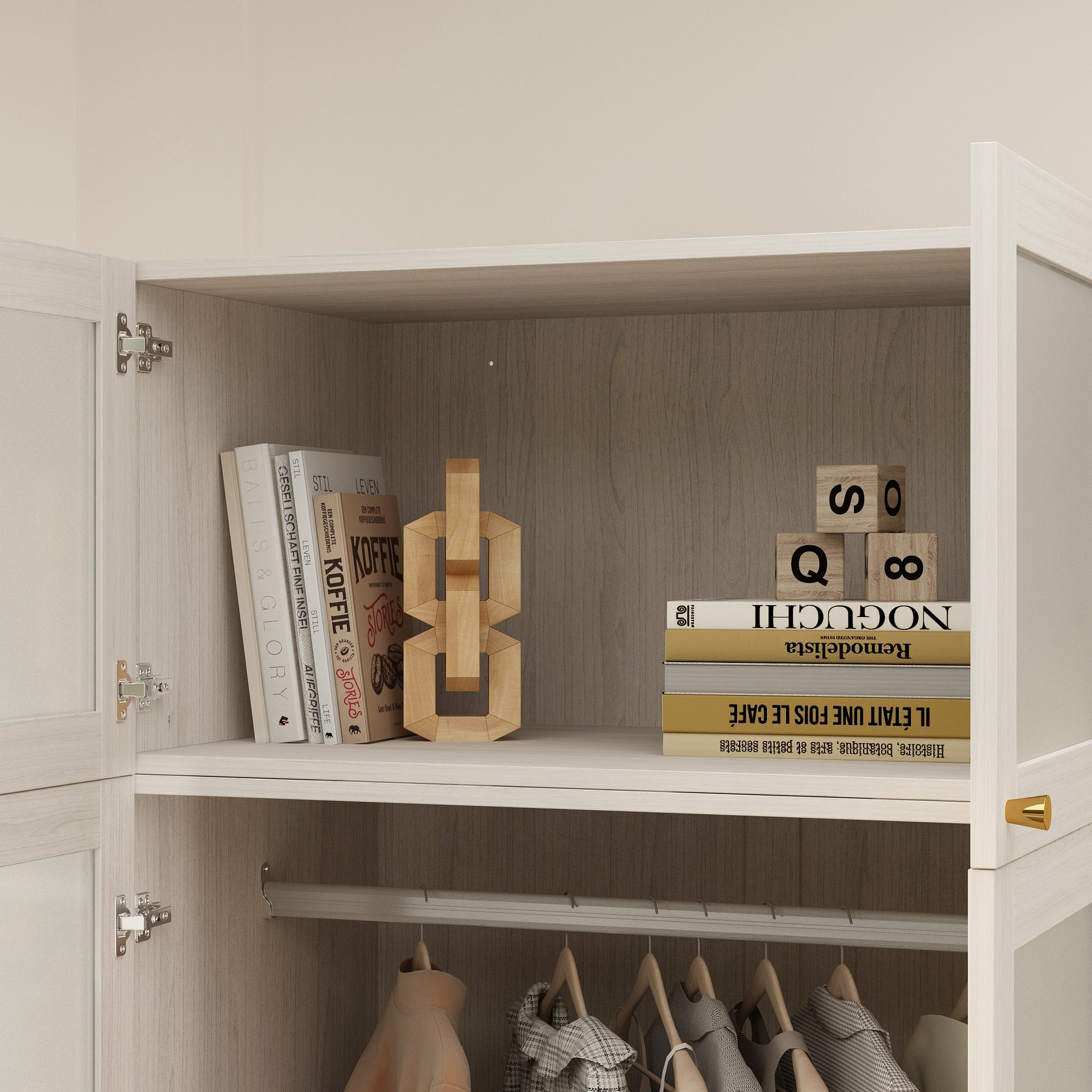 Solid + Manufactured Wood Armoire