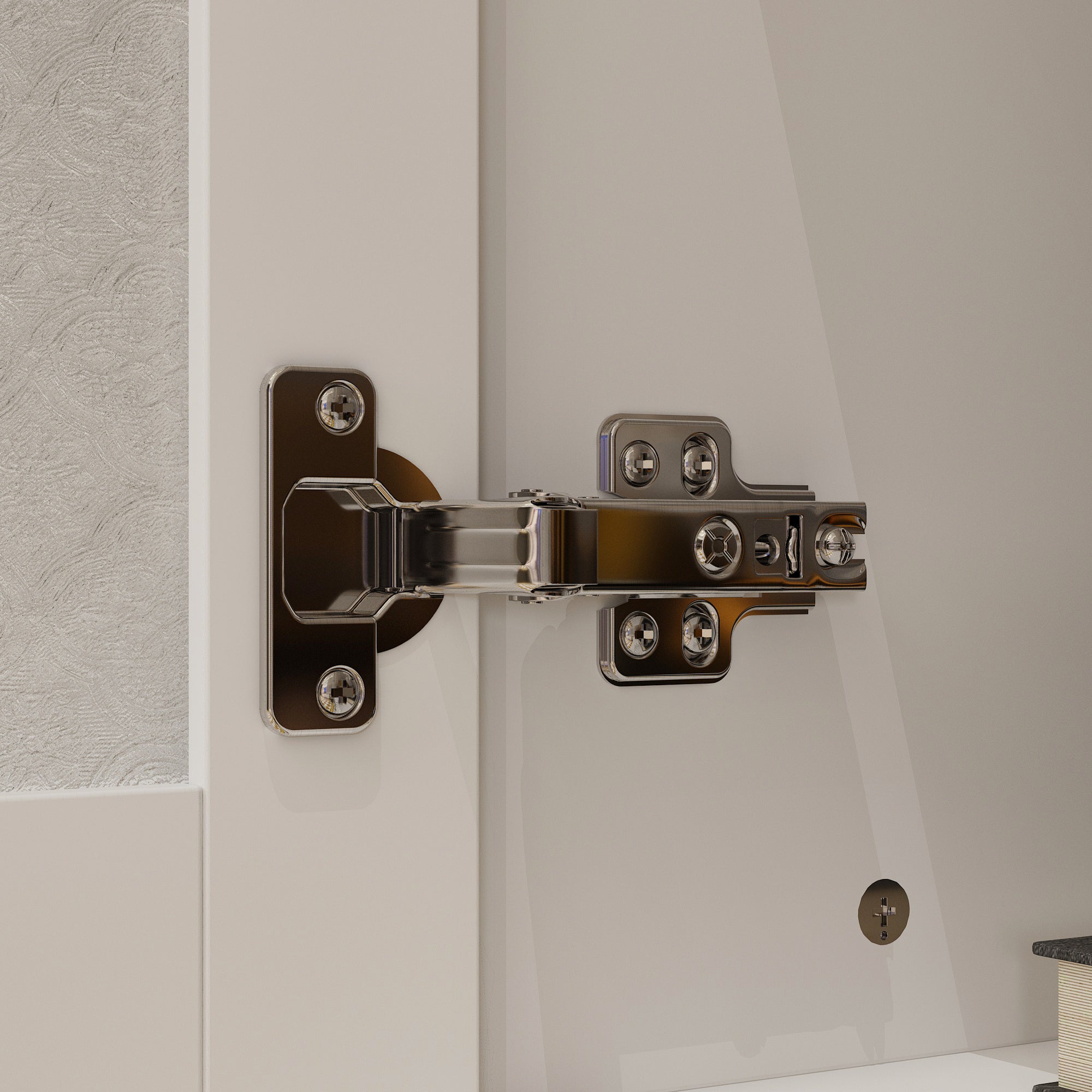 62.2 inches Traditional White China Cabinet Display Case With Glass Doors and Roman Column