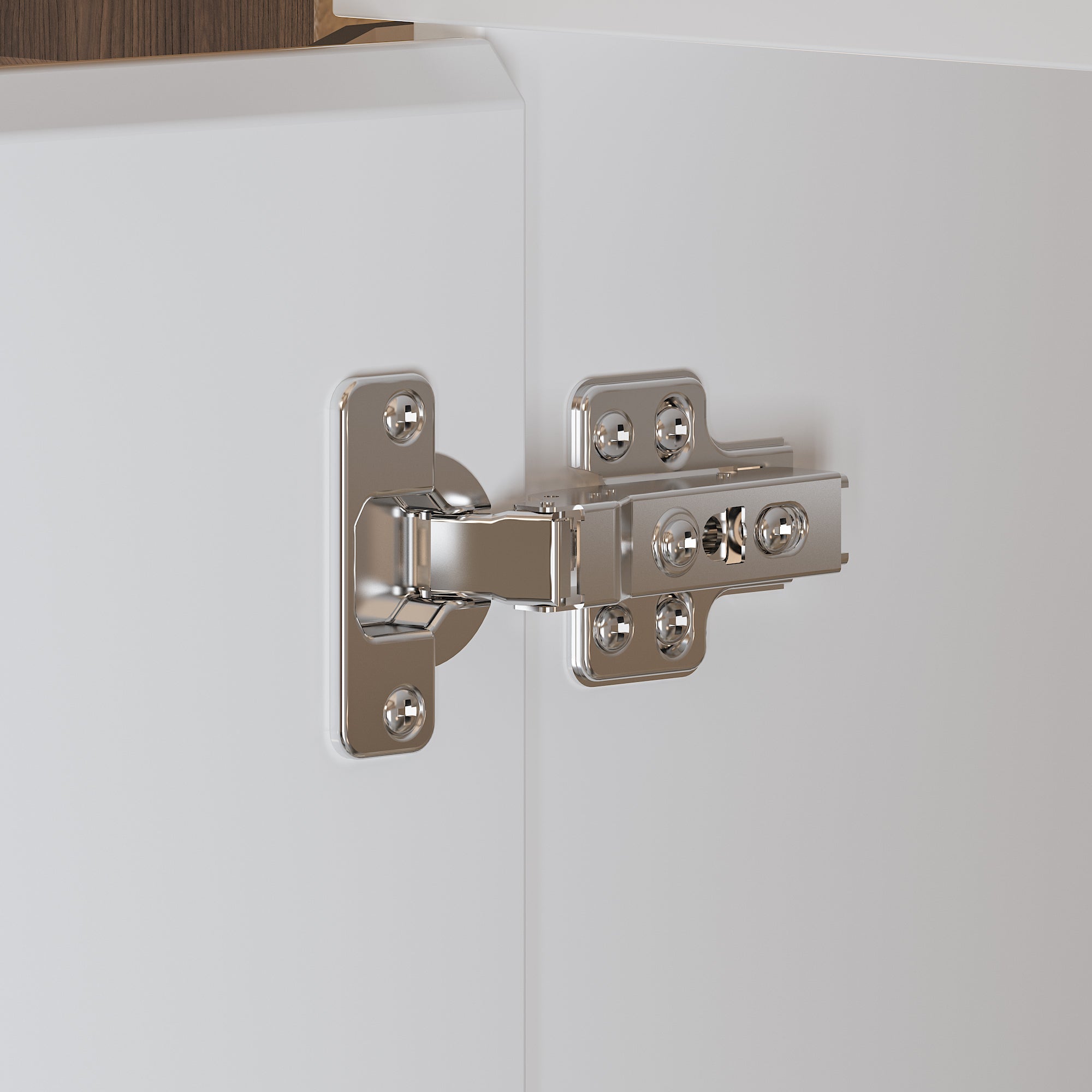 Modern Full-Length Mirrored Wardrobe With Multiple Drawers And Adjustable Shelving