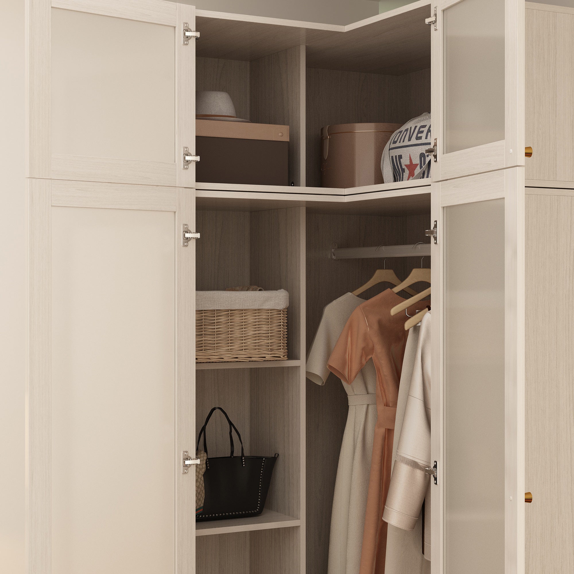 Solid + Manufactured Wood Armoire