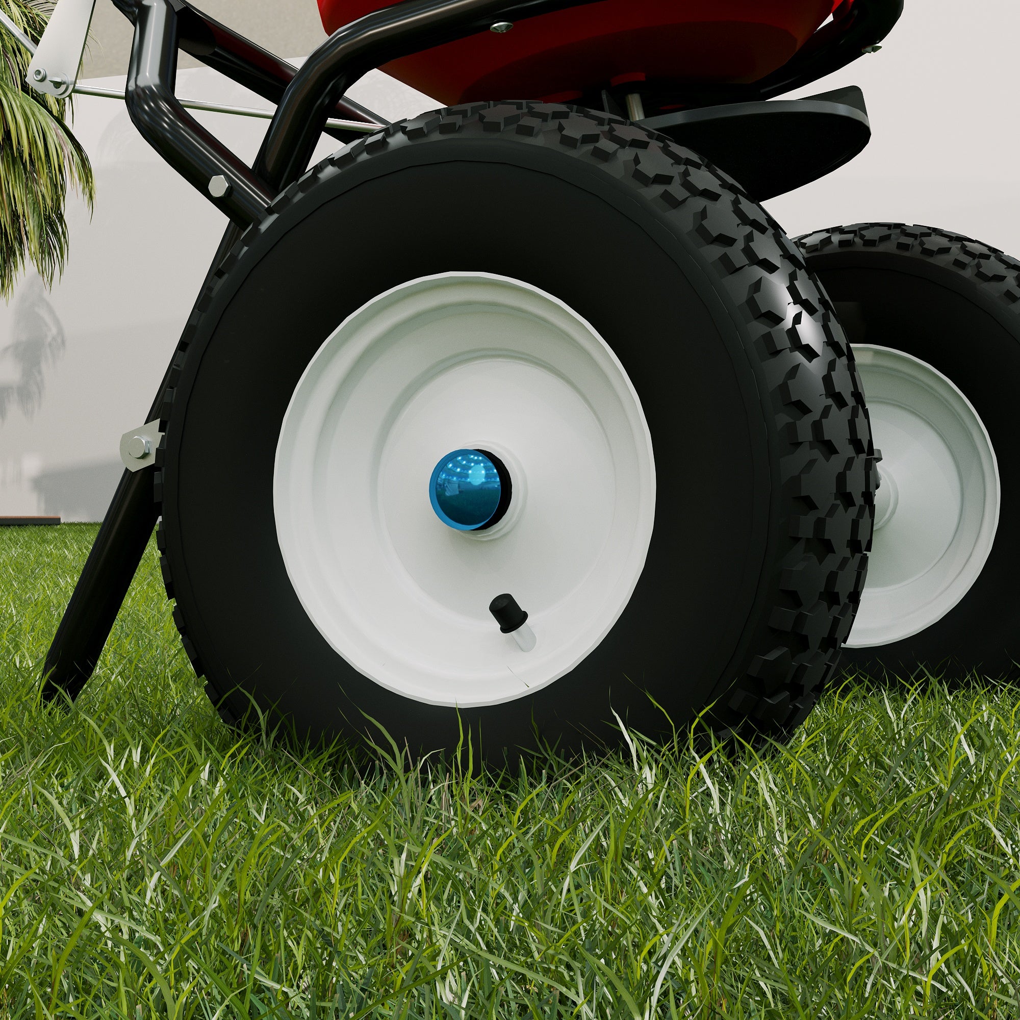 Gardening Tool 50LB Heavy-Duty Walk-Behind Broadcast Spreader