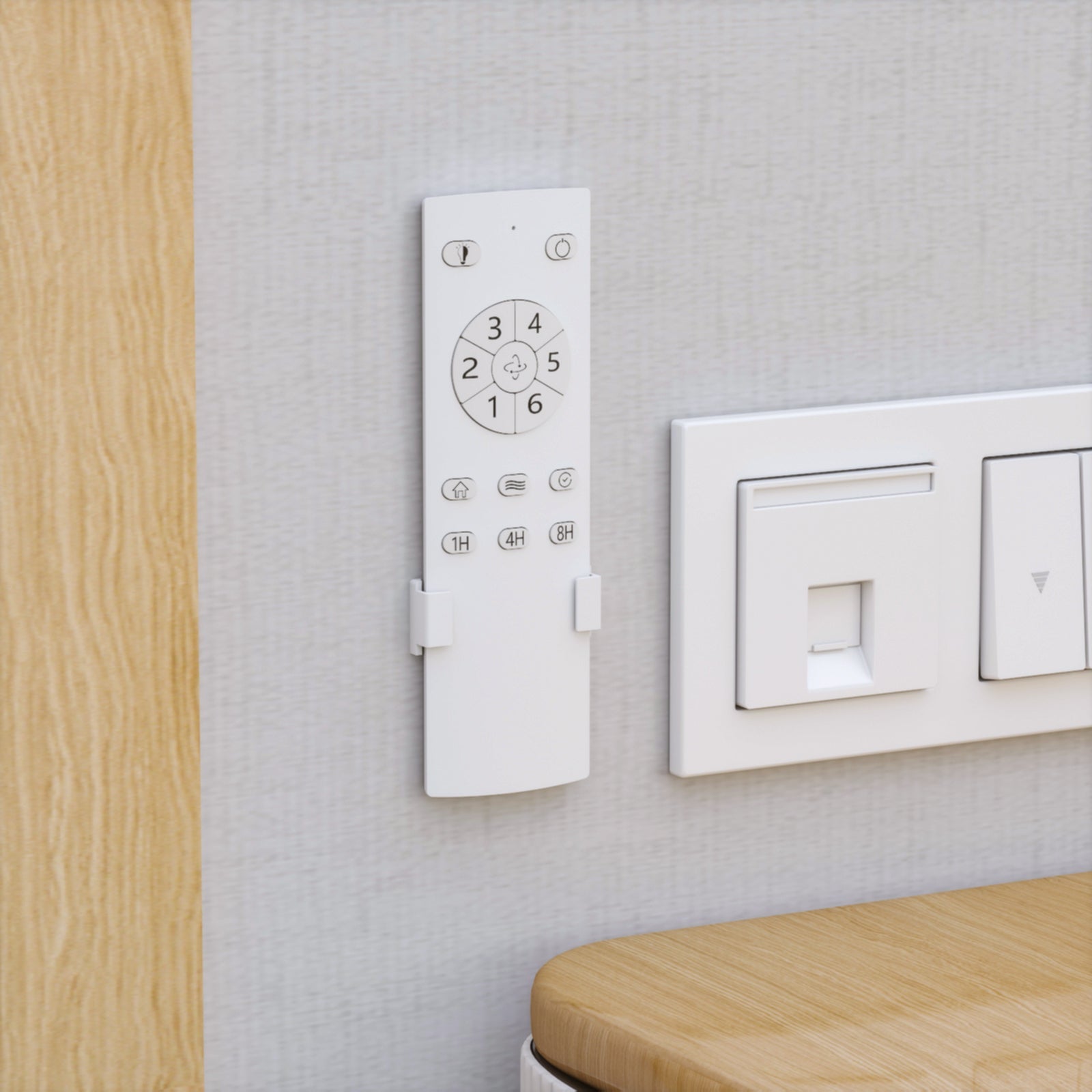 Ceiling Fan with Lights Remote Control 3 Reversible Wood Blades 2 Down Rods