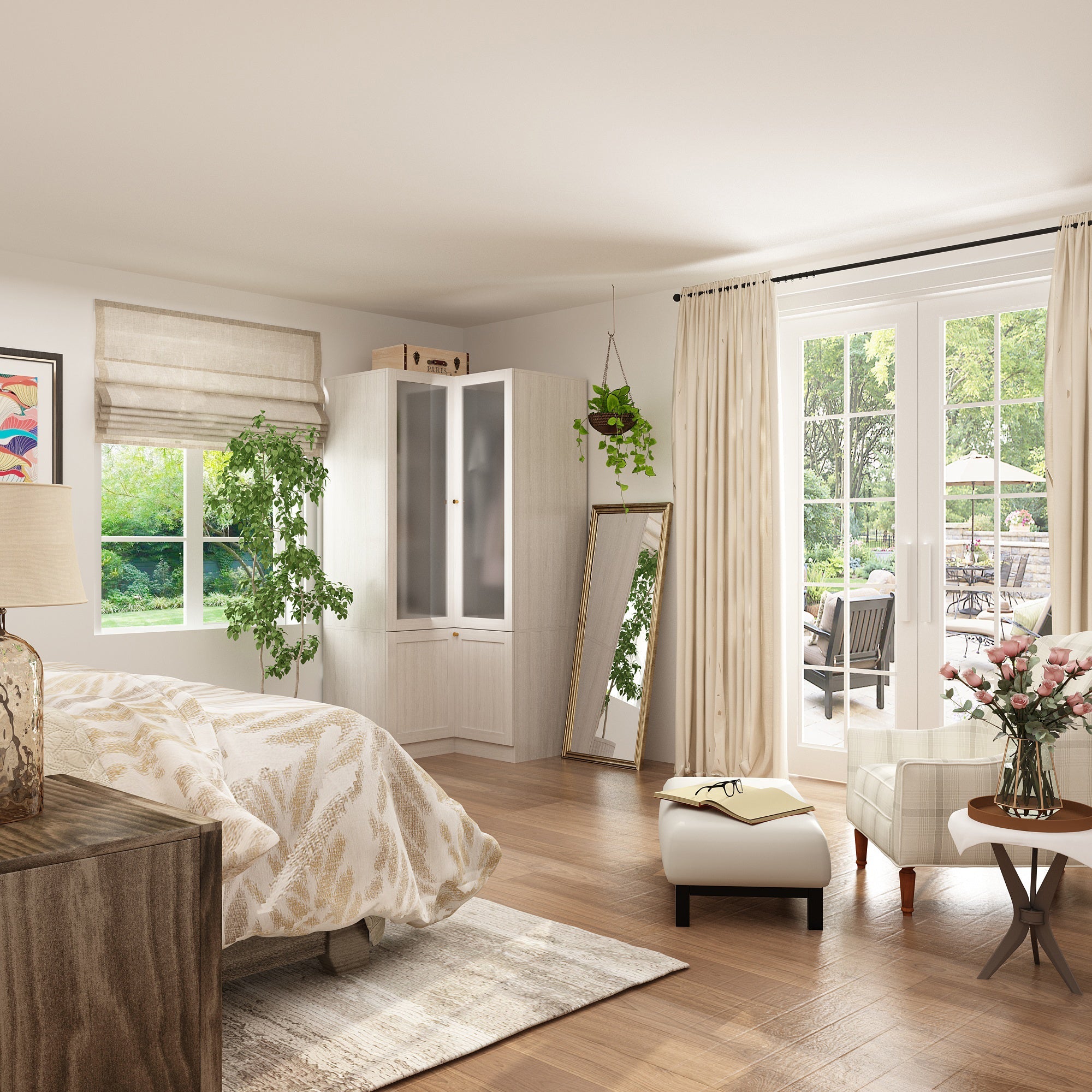 Solid + Manufactured Wood Armoire