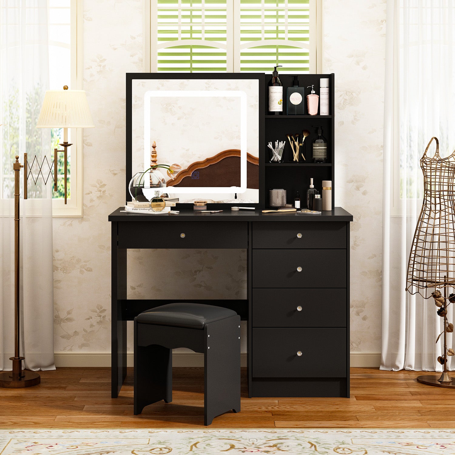 #Style_LED Light Sliding MirrorMirror