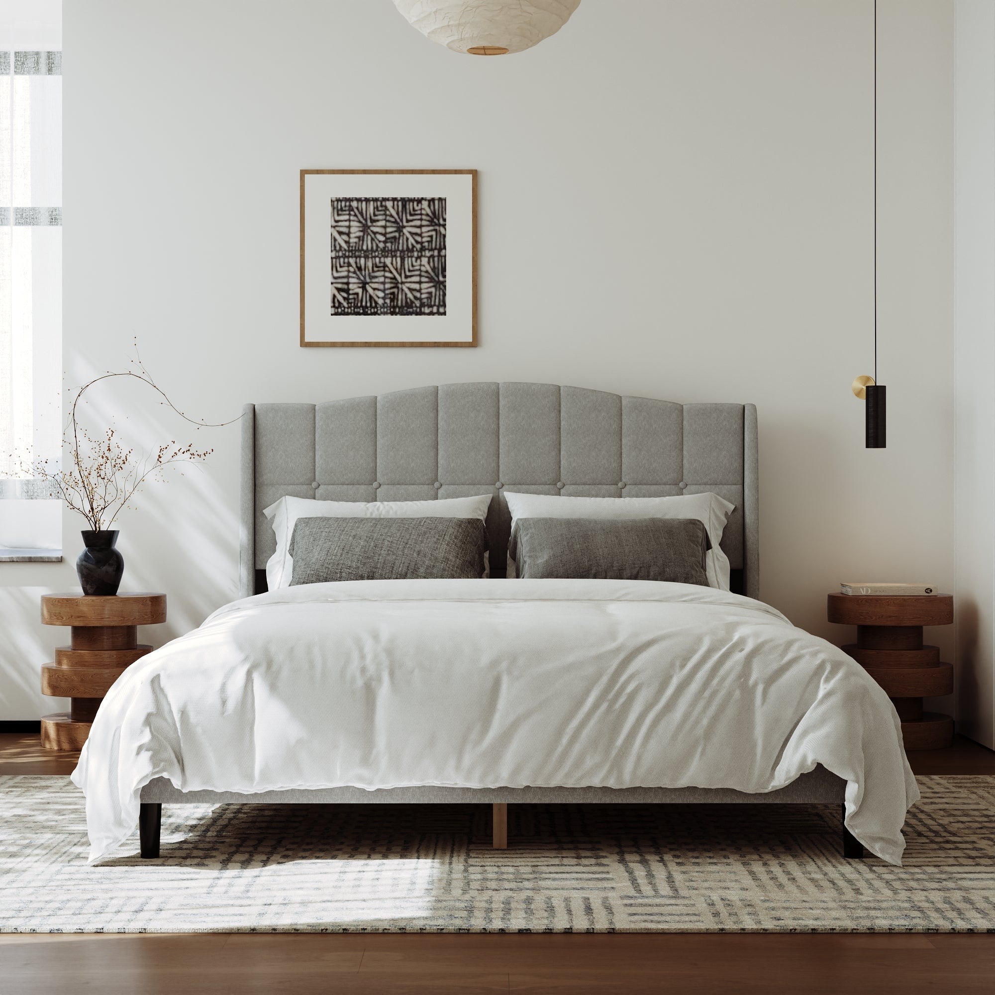 Low Profile Platform Bed With Modern Design