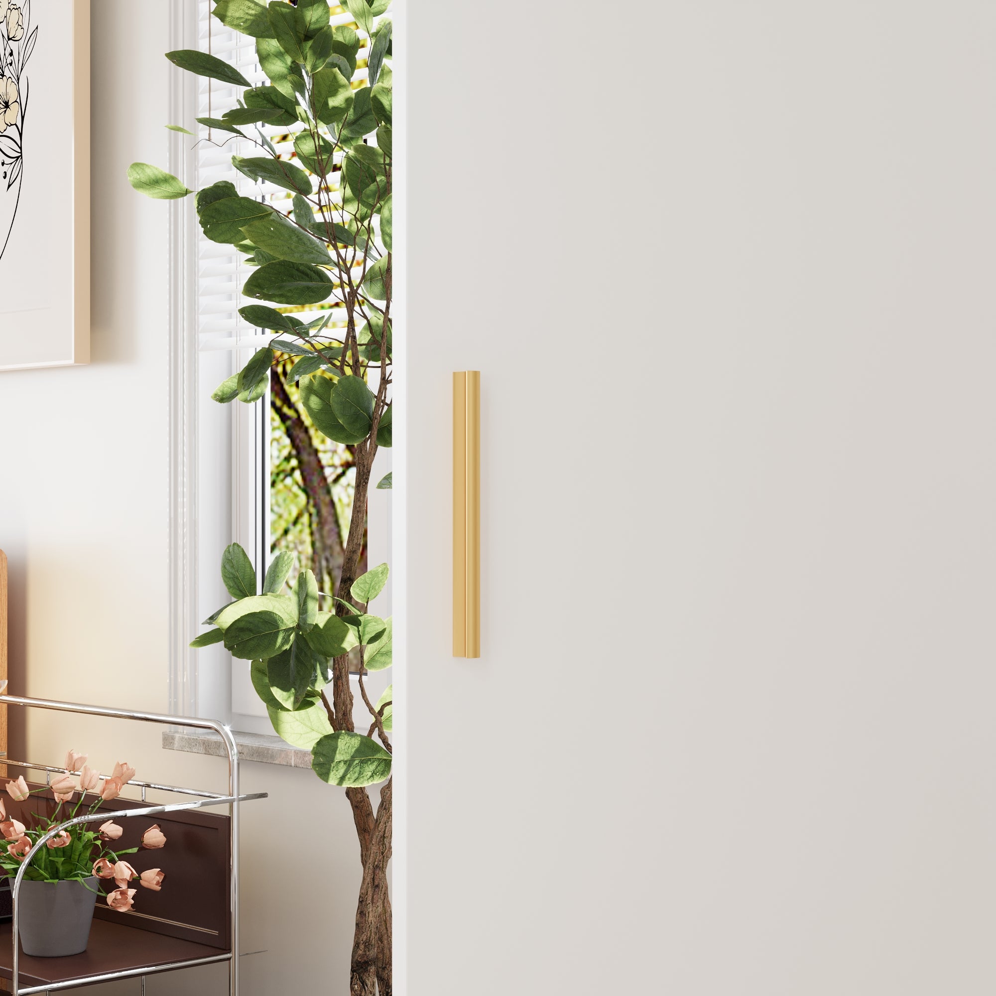 Corner Wardrobe With 2 Doors And 2 Drawers