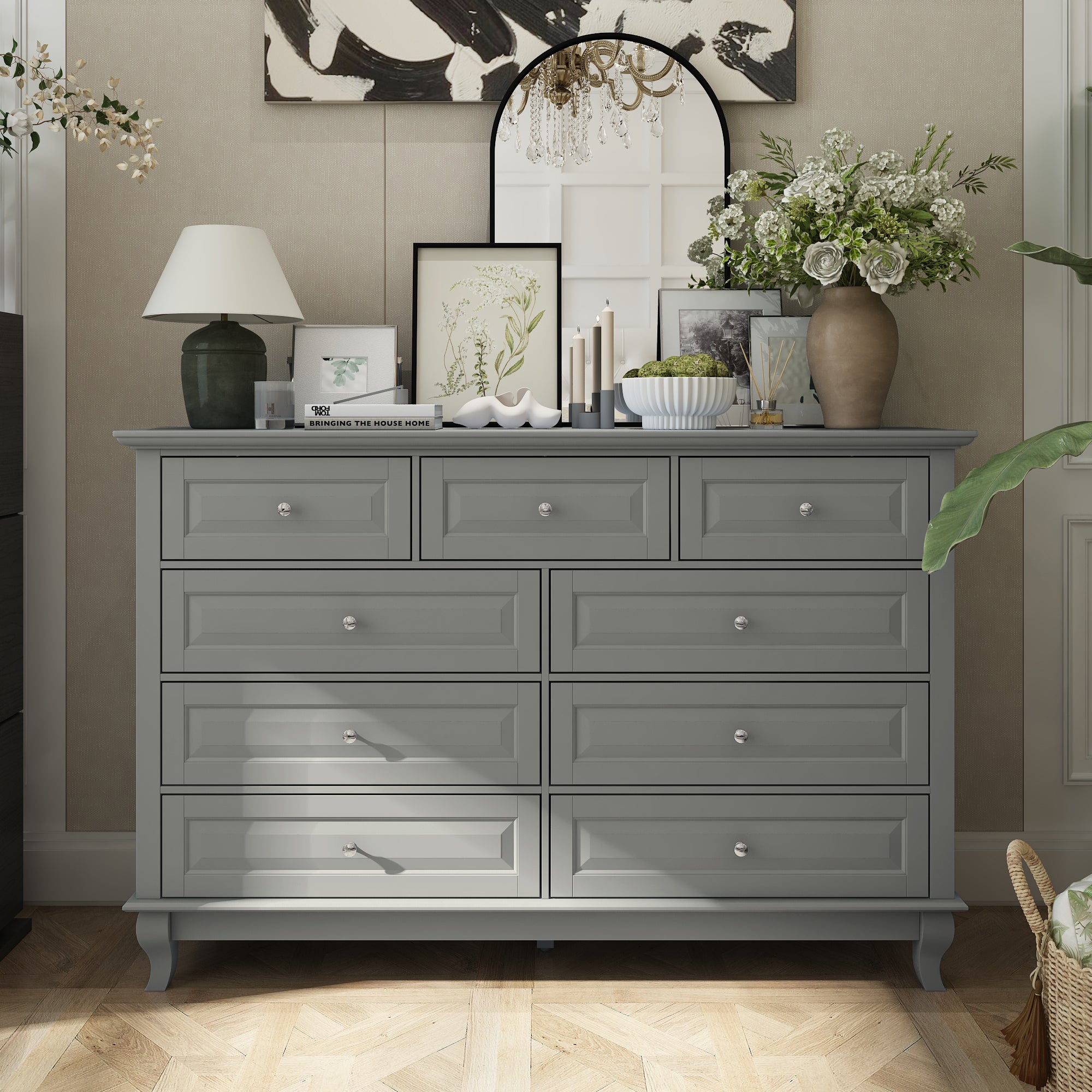 9-Drawer Double Dresser
