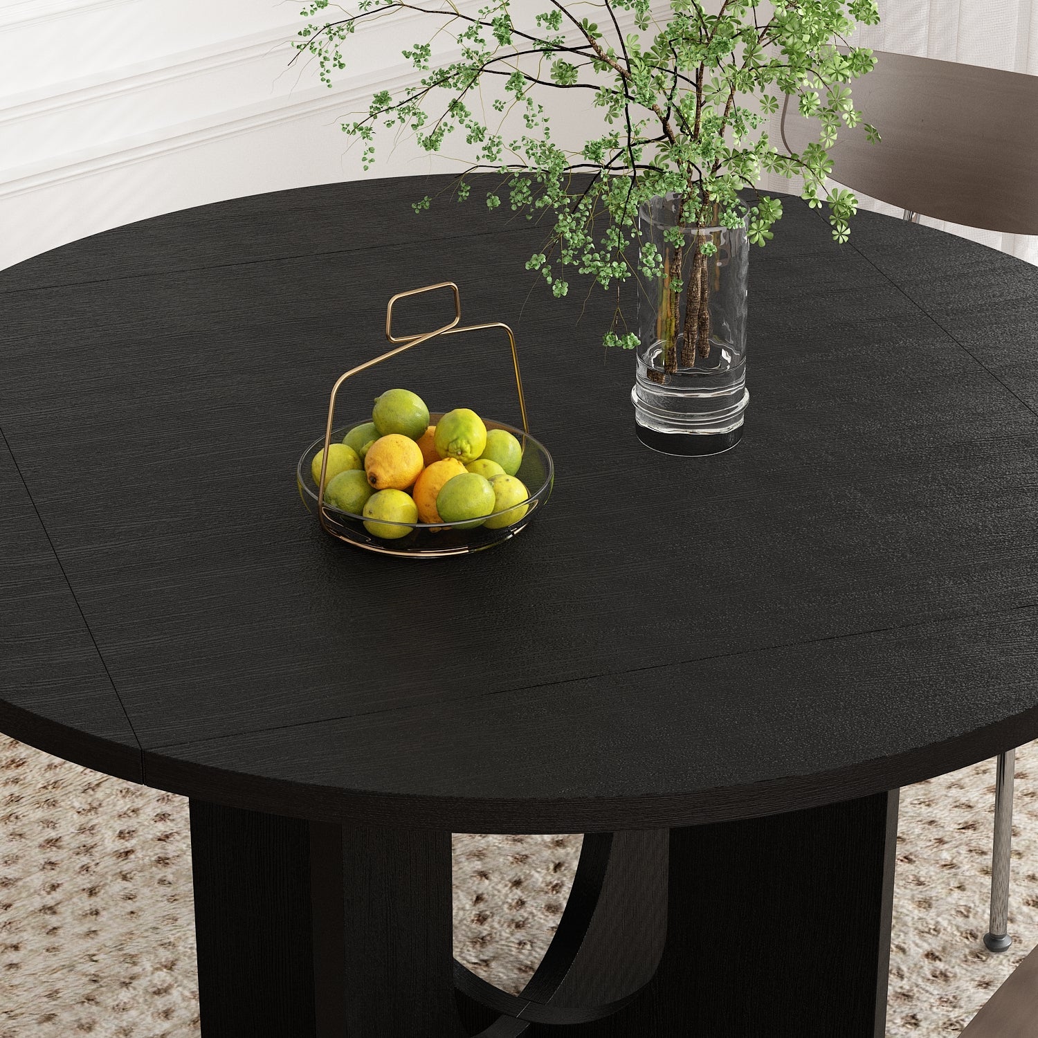 47.2" Round Folding Dining Table