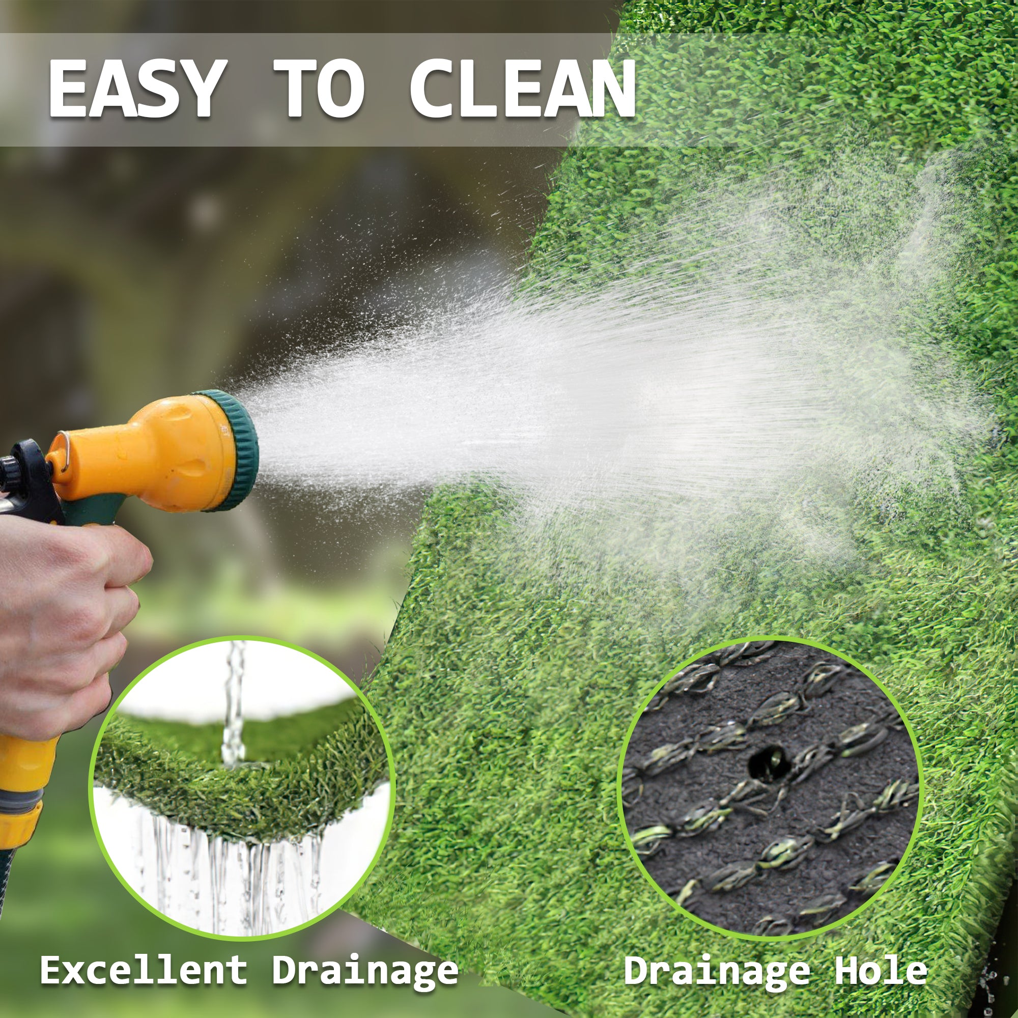 Artificial Grass Turf Lawn Indoor Outdoor Garden Lawn Landscape Synthetic Grass Mat