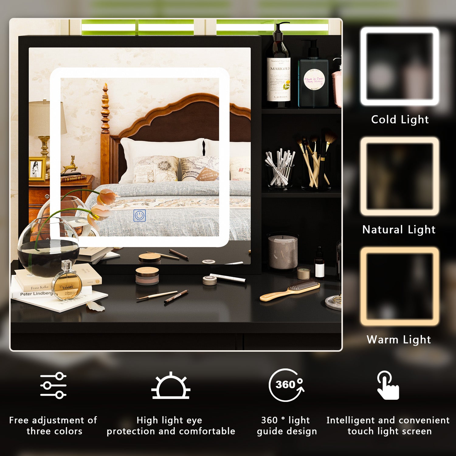 #Style_LED Light Sliding MirrorMirror