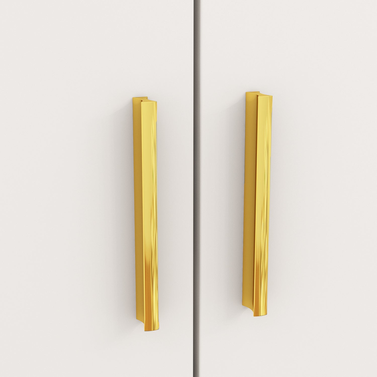 61 inch Modern White Food Pantry Cabinet with 5-Tier Shelving