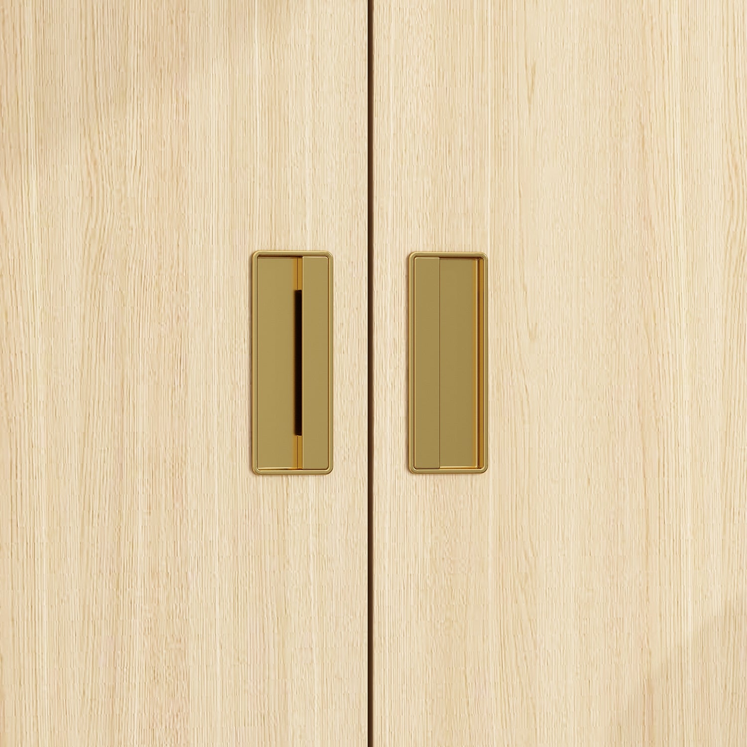 63 inches Beige Wood‑Grain 8‑Door Armoire Wardrobe with Top Cabinet, Hanging Rod and 2 Bottom Storage Drawers