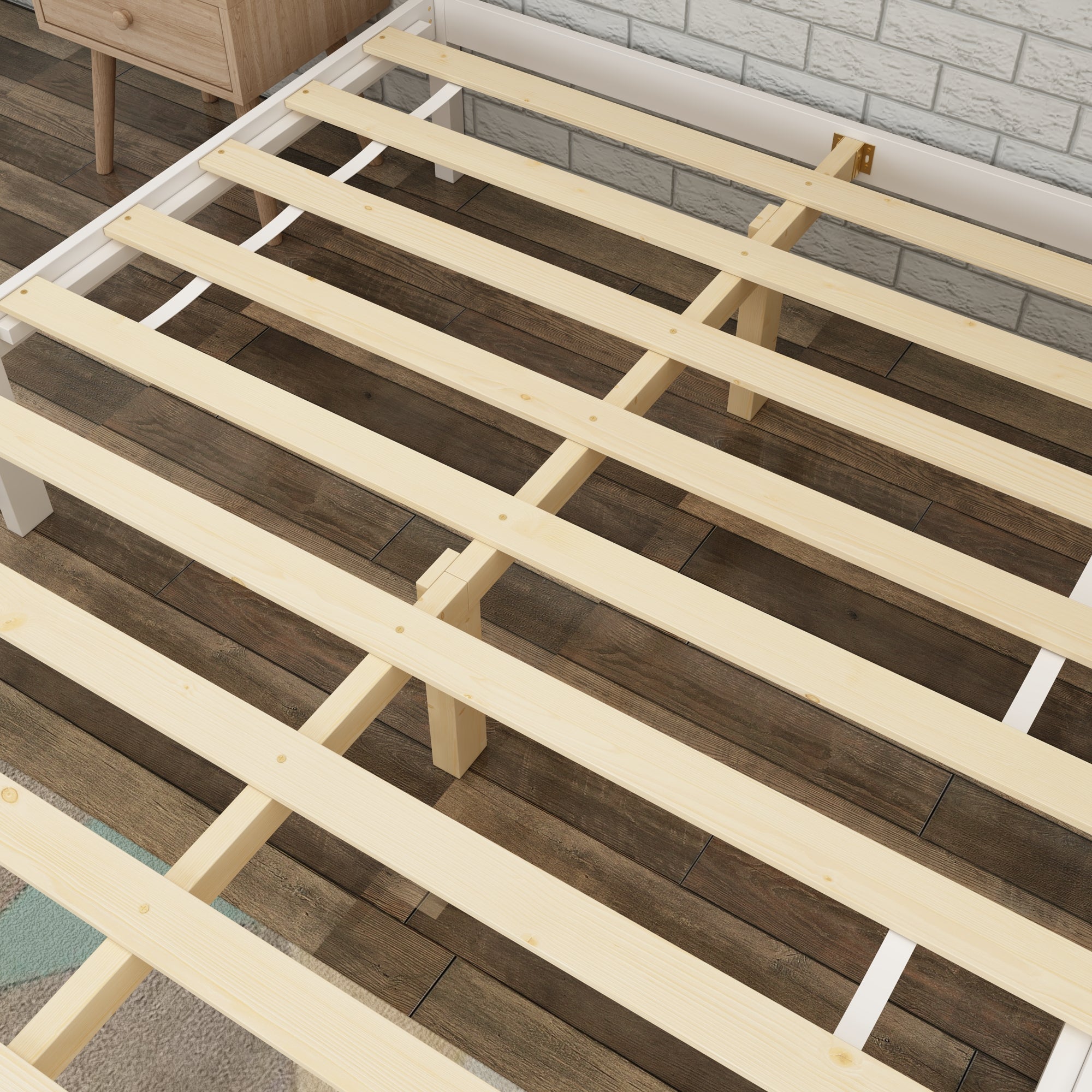 Solid Wood Platform Bed With Elegent Style