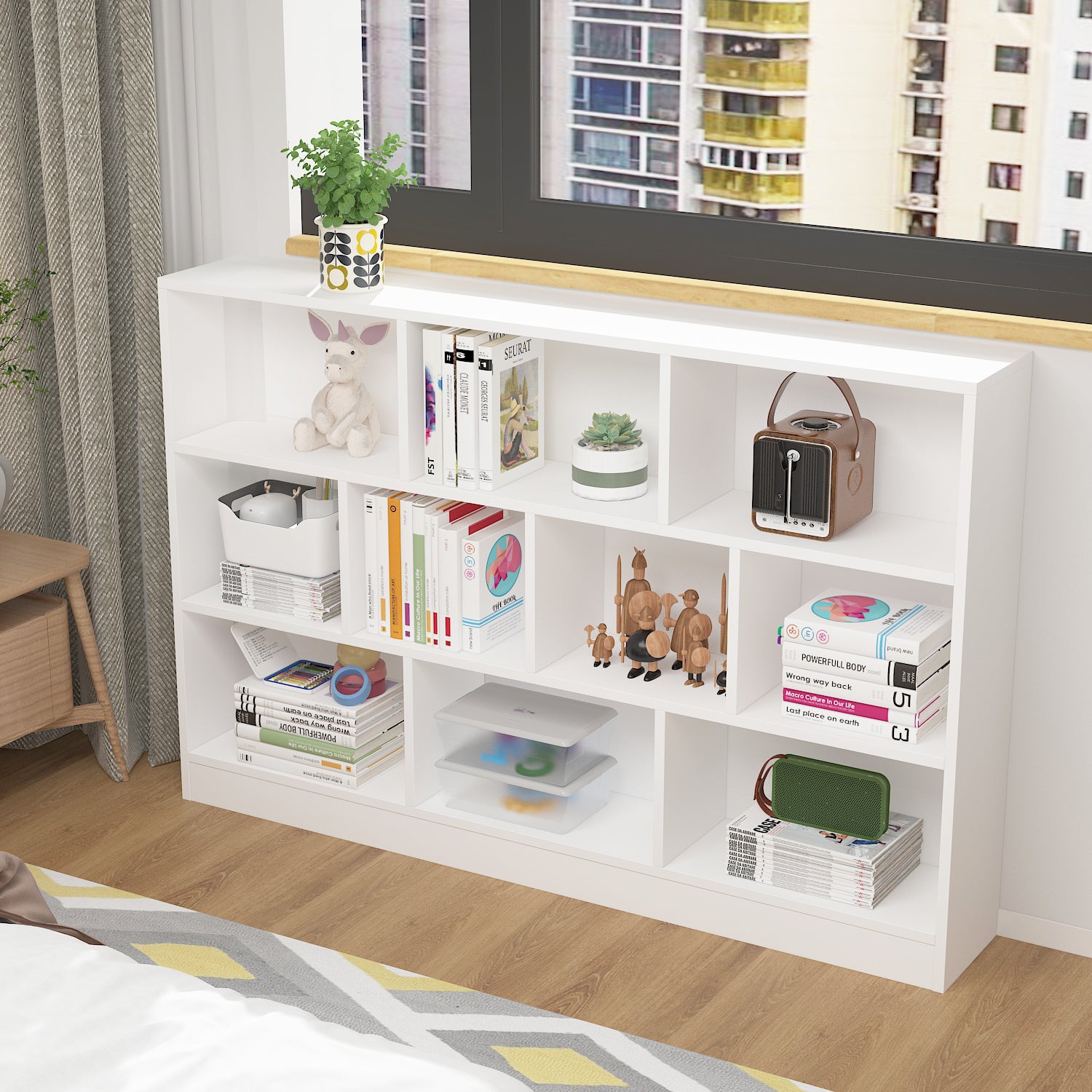 55.1'' W Cube Bookcase