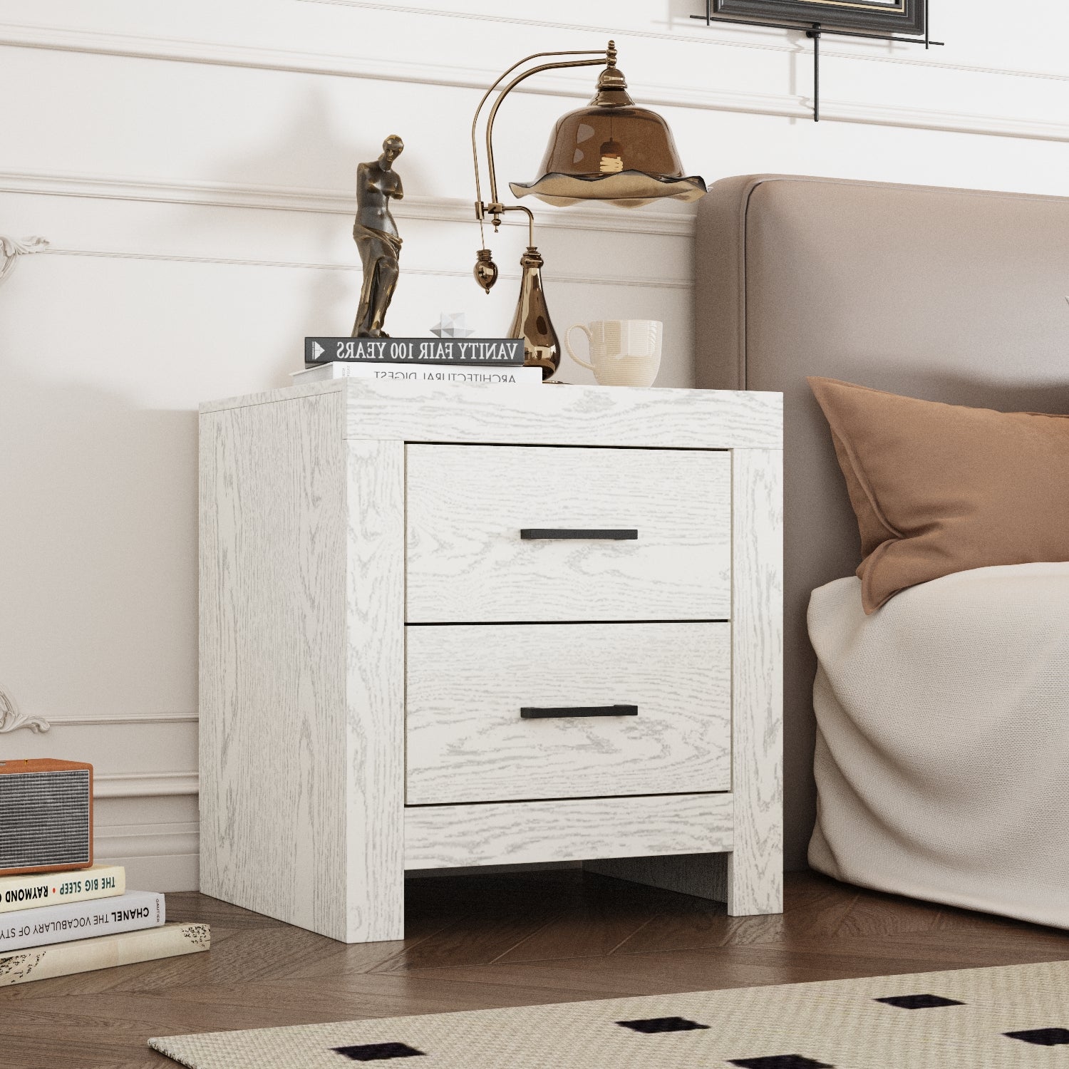 19.7'' H 2-Drawer End Table