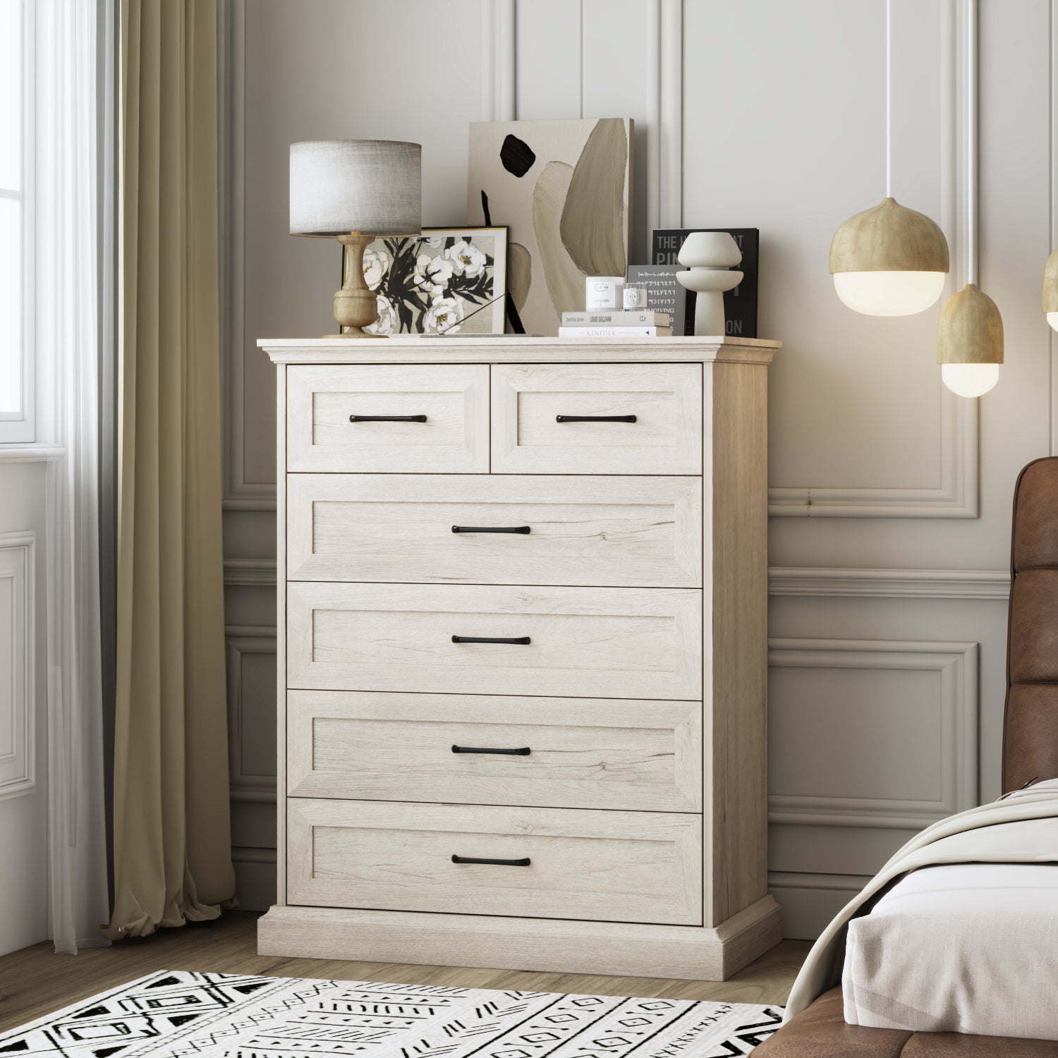 40.4" H 6-Drawer Vertical Dresser Chest