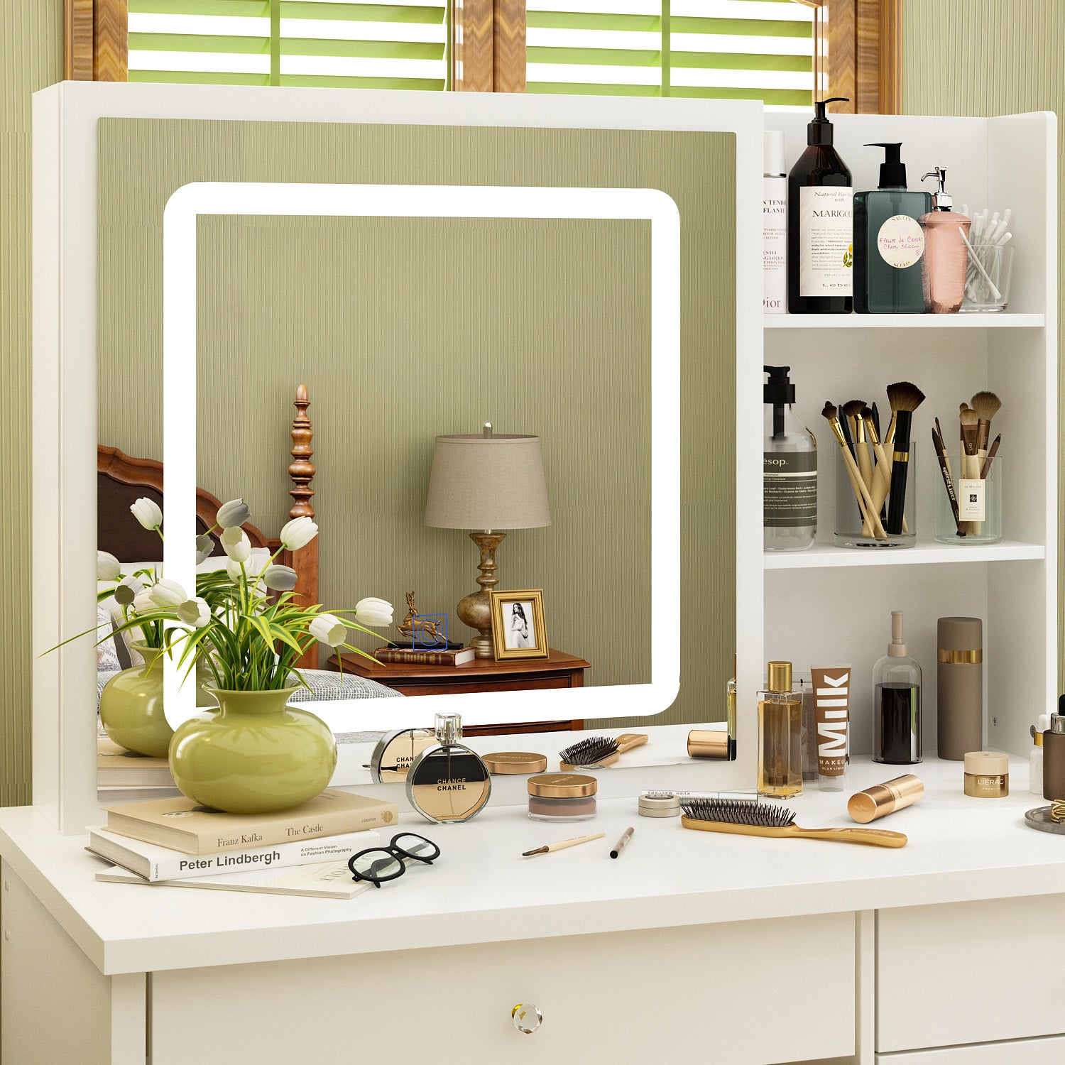 #Style_LED Light Sliding MirrorMirror