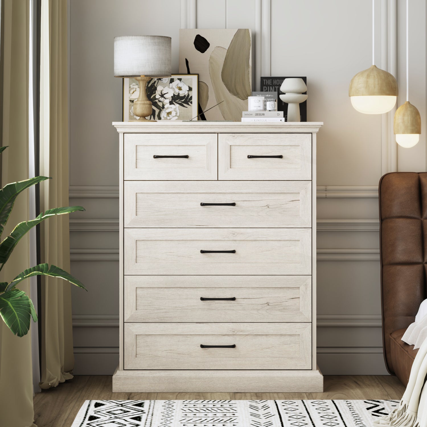 40.4" H 6-Drawer Vertical Dresser Chest