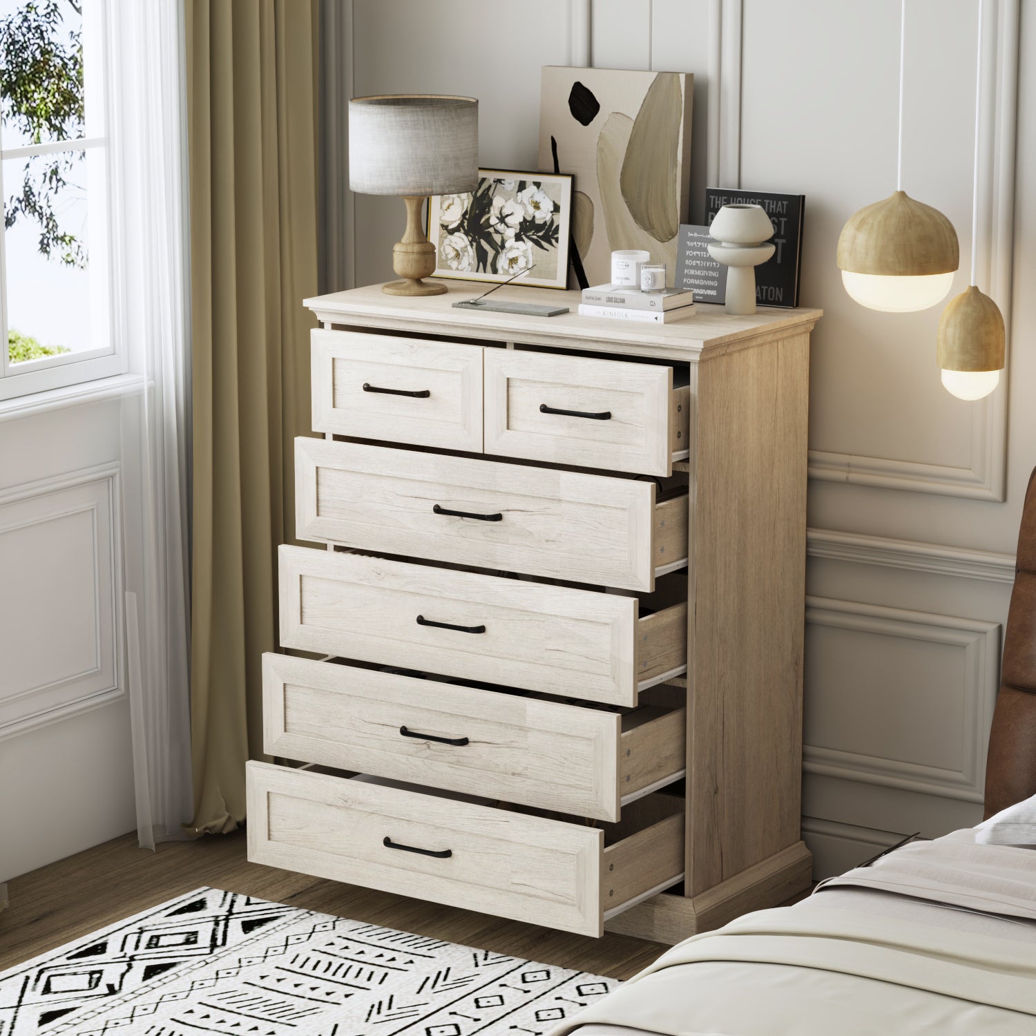 40.4" H 6-Drawer Vertical Dresser Chest