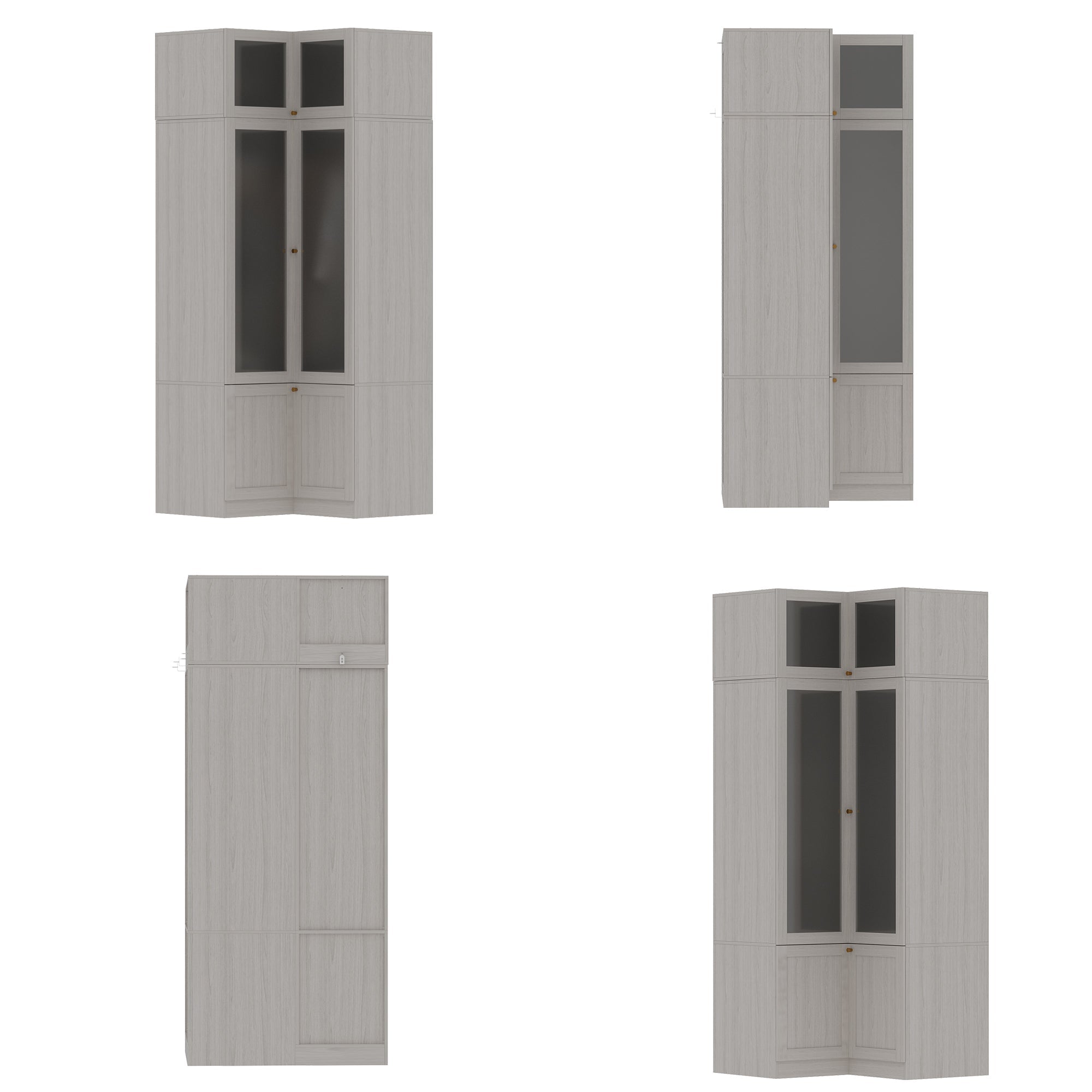 Solid + Manufactured Wood Armoire
