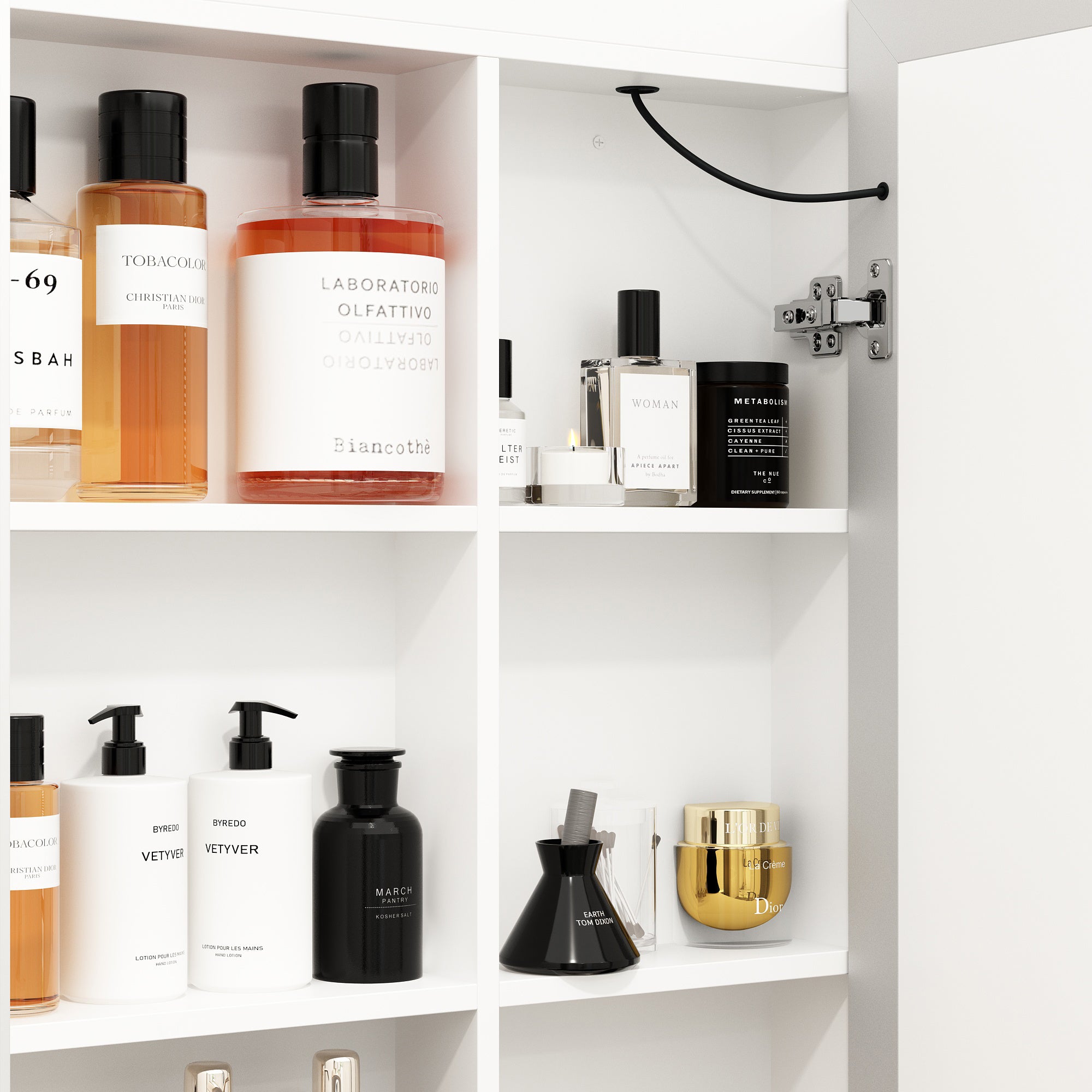 Bathroom Medicine Cabinet With Lights and Defogger(Triple Door)