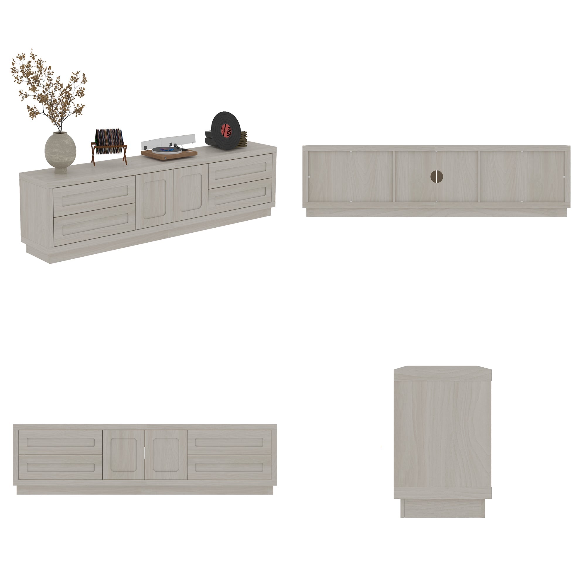 67'' W 4-Drawer TV Stand Media Center