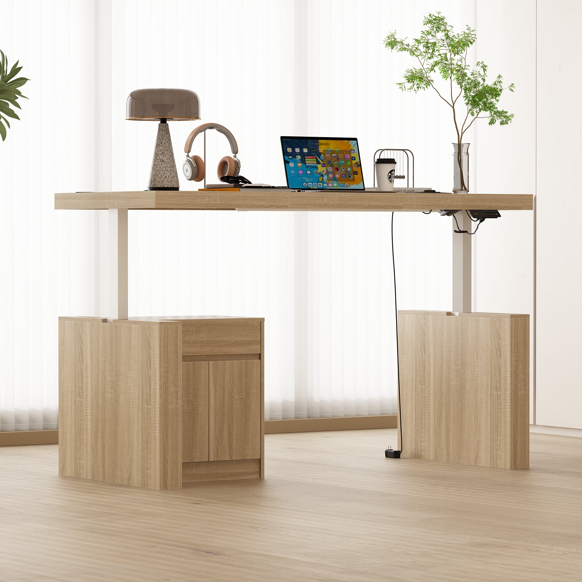 71'' W Height Adjustable Standing Desk