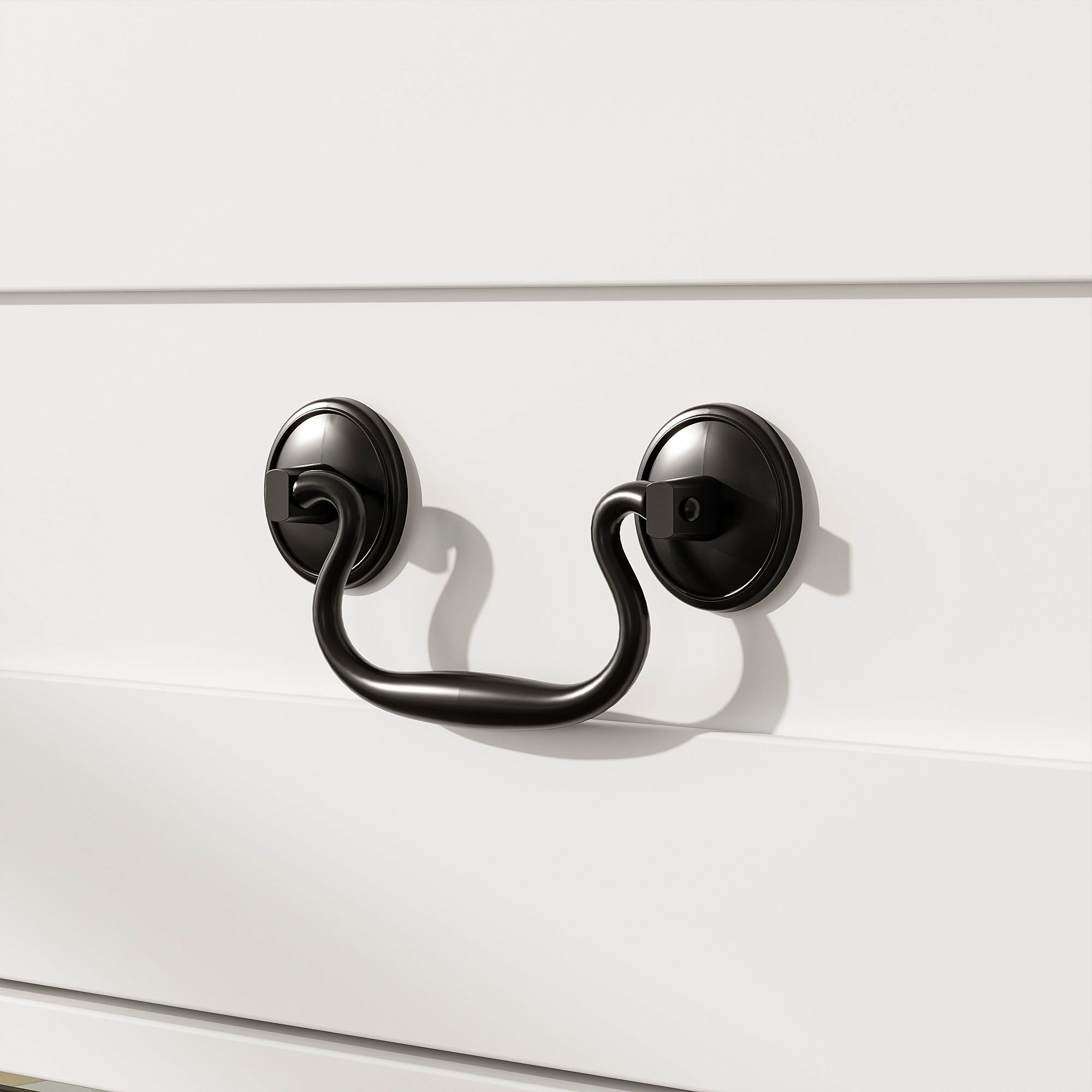 Elegant Bathroom Cabinet With Glass Doors & Smart LED Light