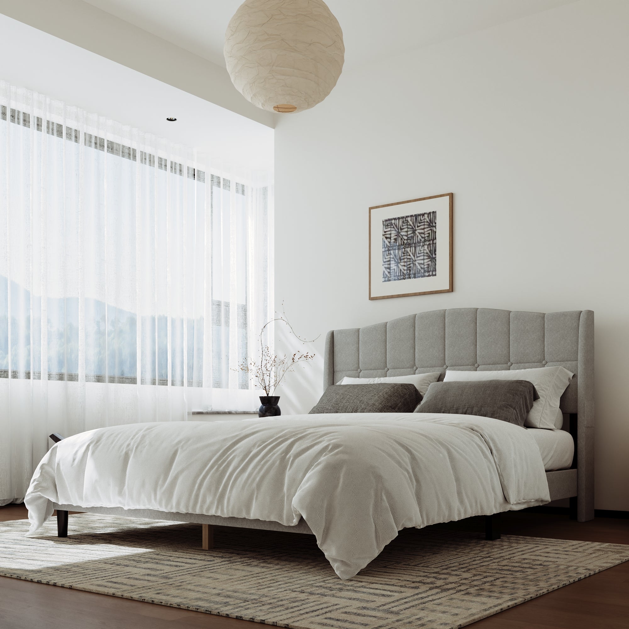 Low Profile Platform Bed With Modern Design