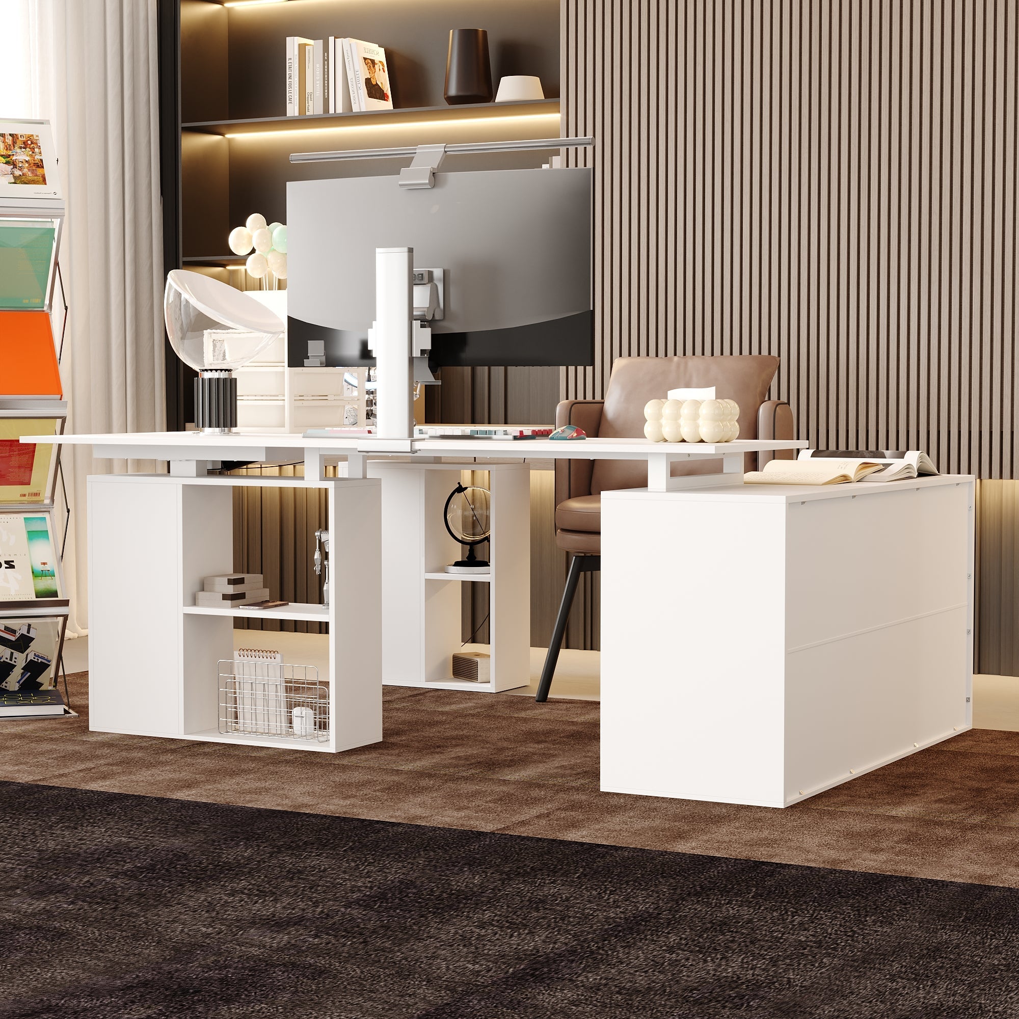 Ergonomic Home Office Sit Stand Up Desk With Memory Preset Controller