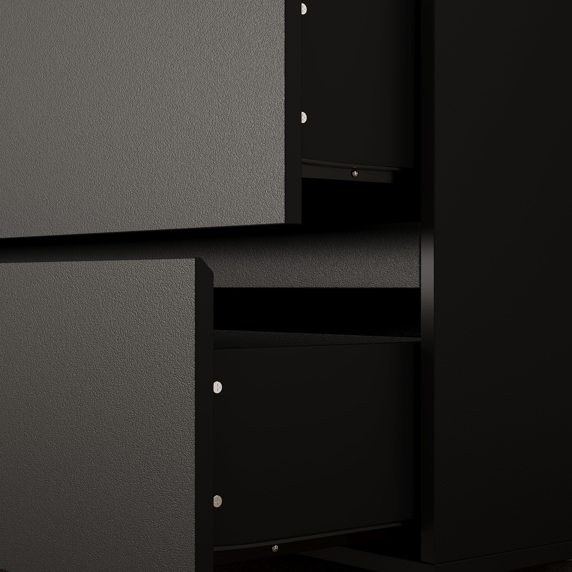 Distressed 6-Drawer Sideboard with Grain Texture - 59" Wide