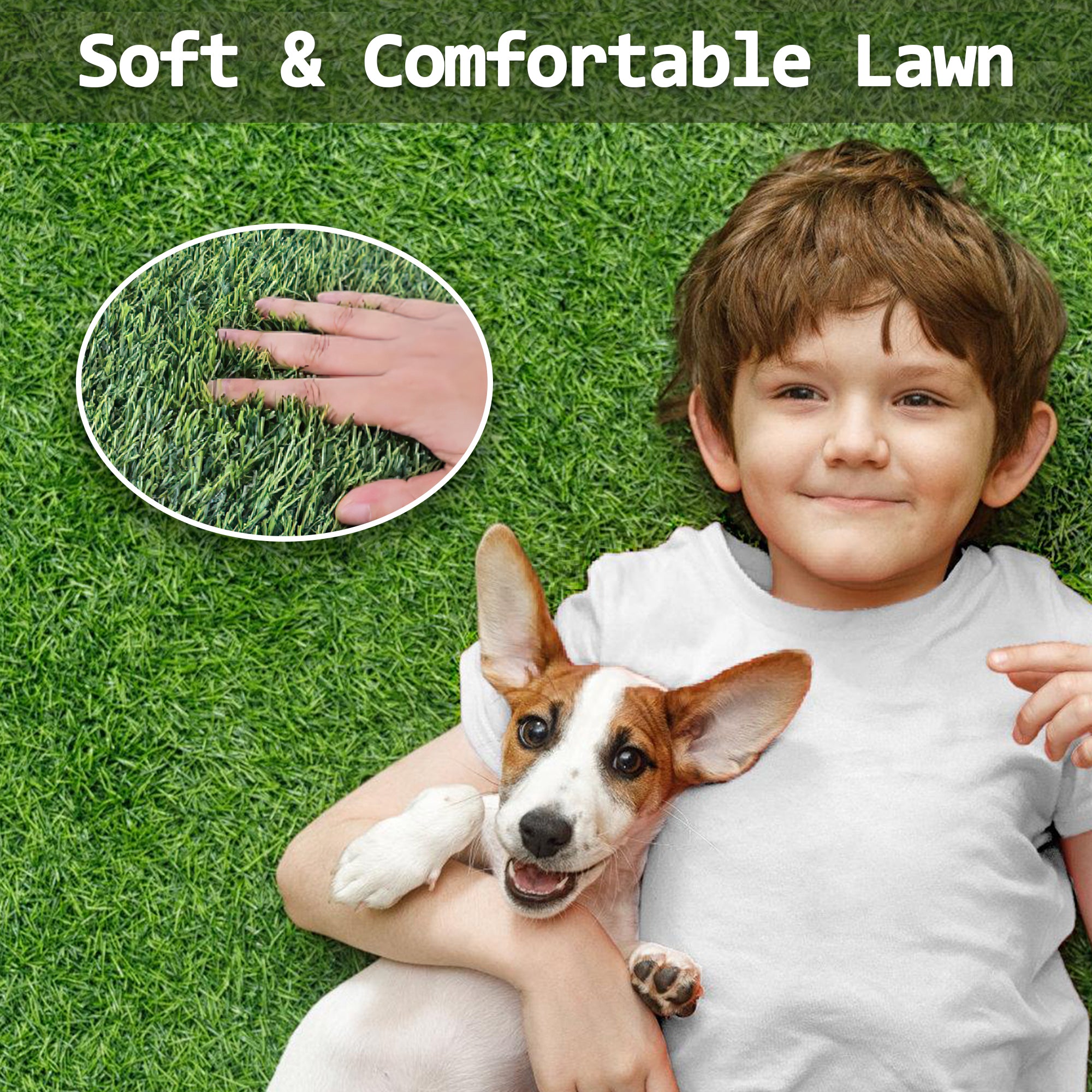 Artificial Grass Turf Lawn Indoor Outdoor Garden Lawn Landscape Synthetic Grass Mat