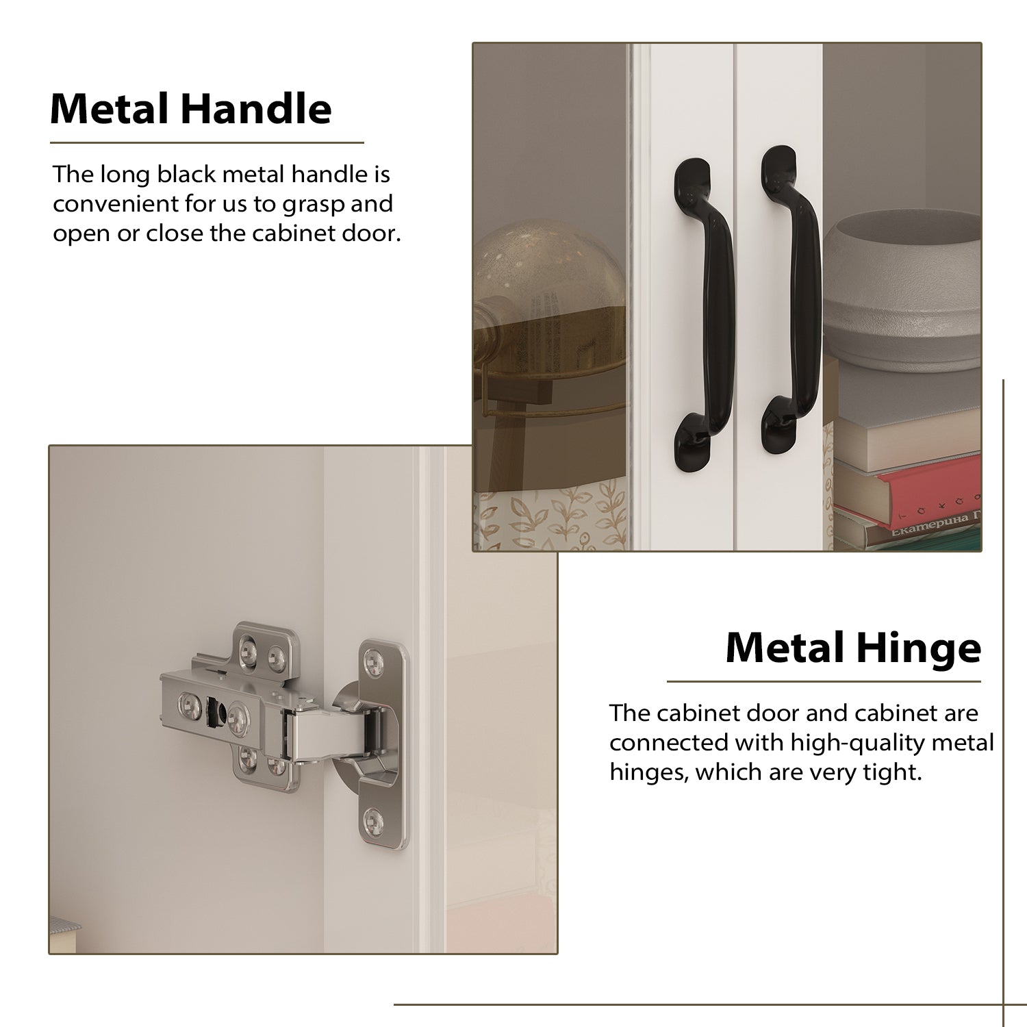 78.7" H x 31.5" Standard Storage Bookcase With Glass Door & Shelves