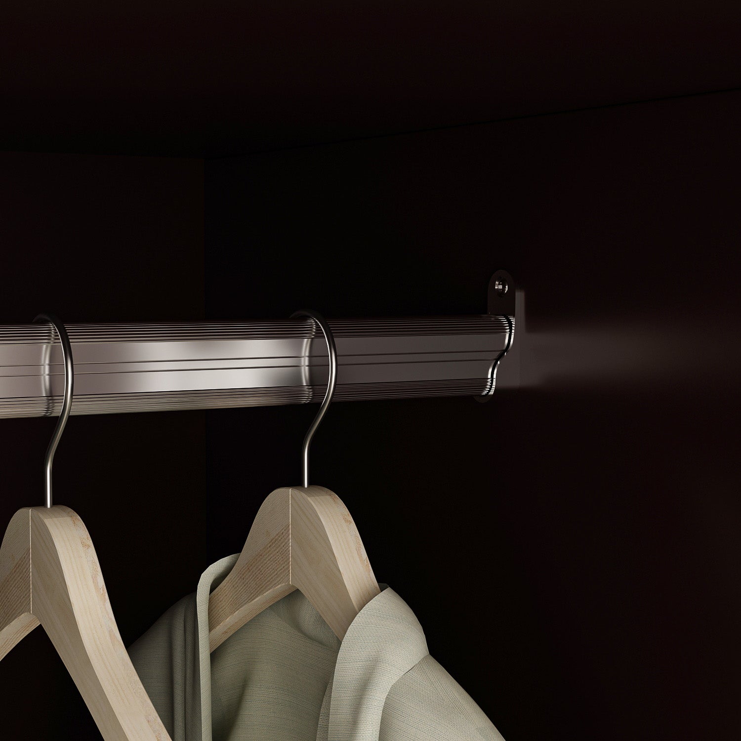 Large Armoire Closet Organizer Wardrobe with 3 Doors 5 Drawers