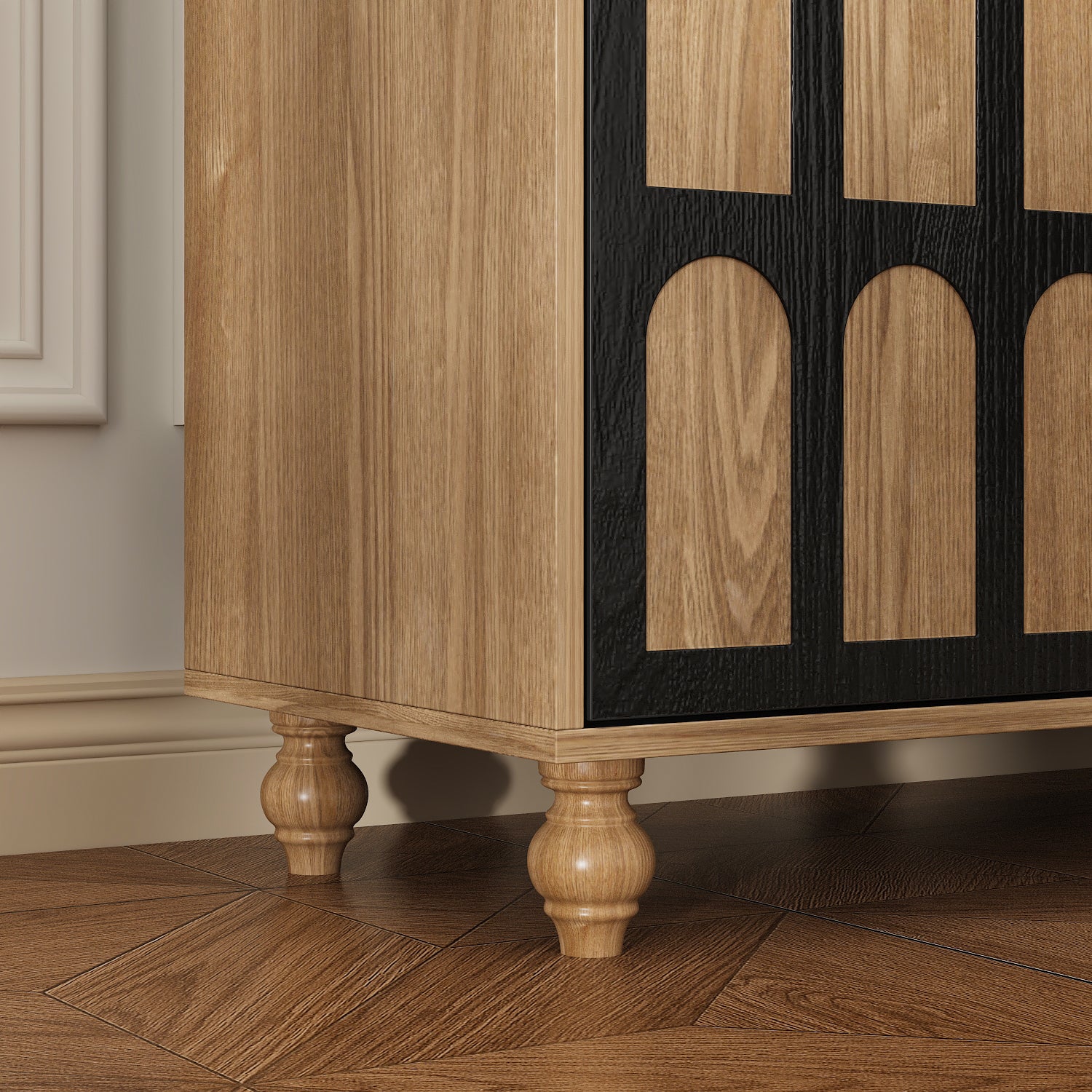 59"W Sideboard With 2 Drawer 4 Door