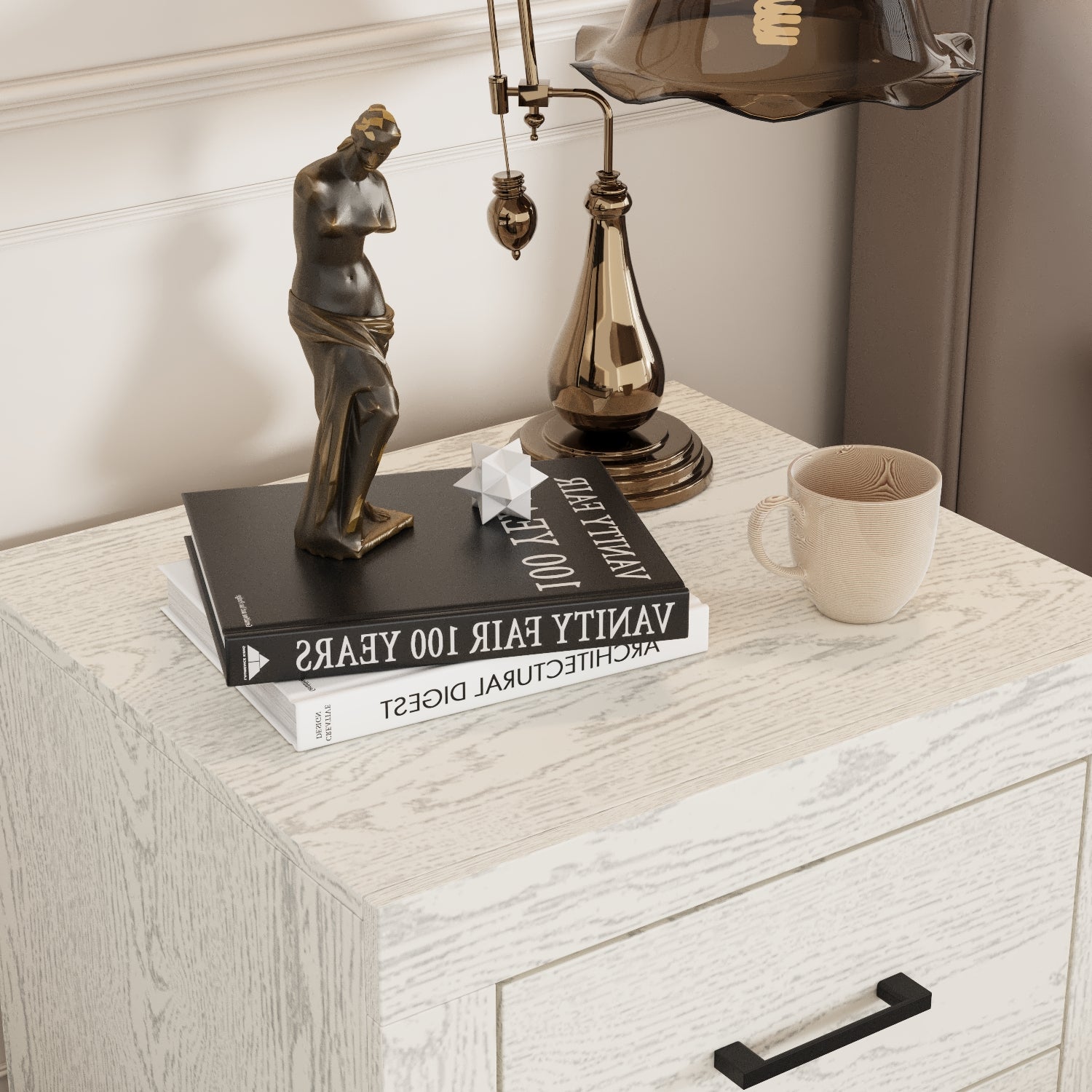 19.7'' H 2-Drawer End Table