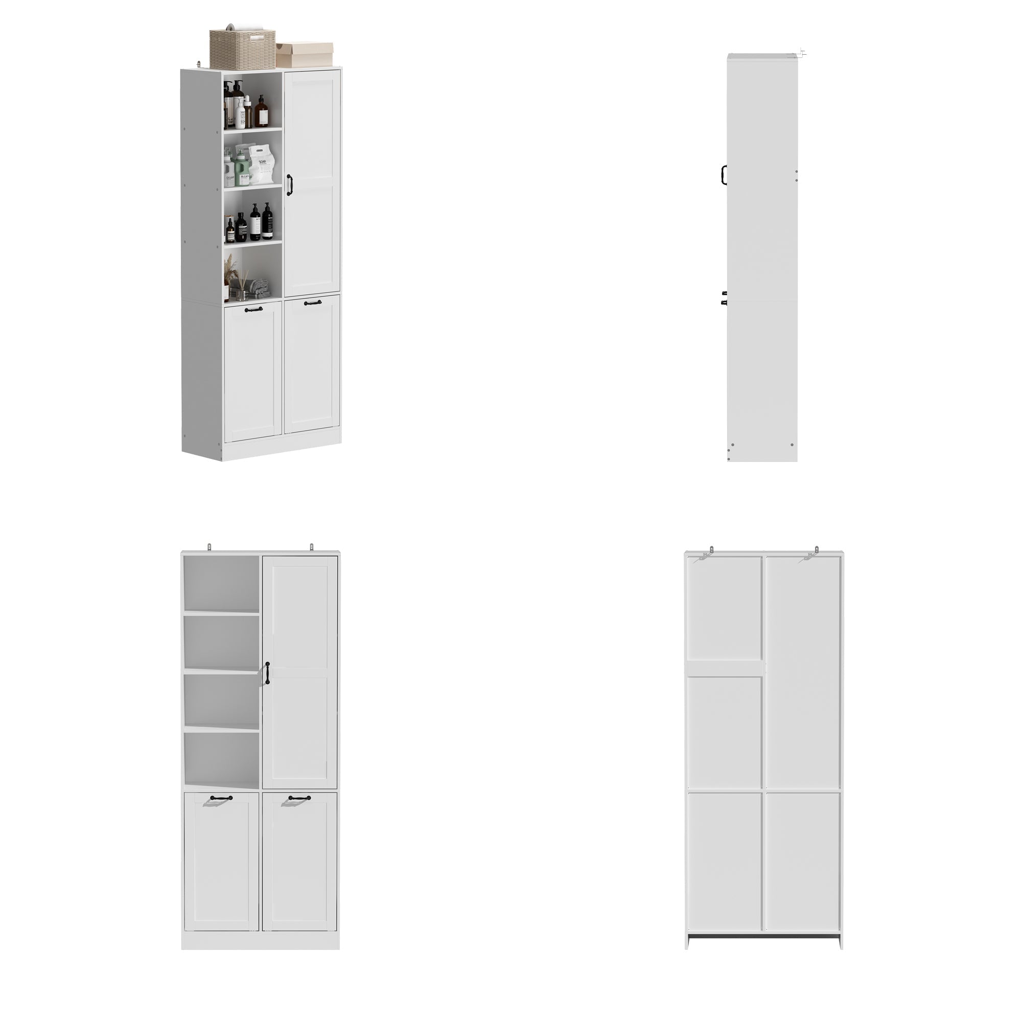 Elegent Bathroom Cabinet With White Finish