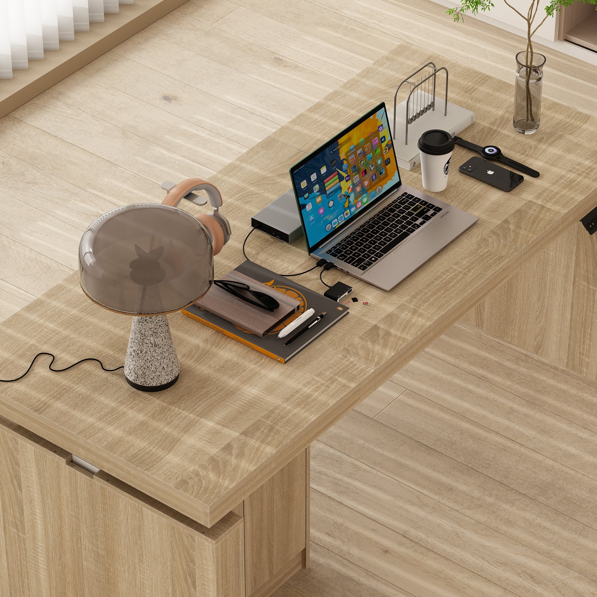 71'' W Height Adjustable Standing Desk