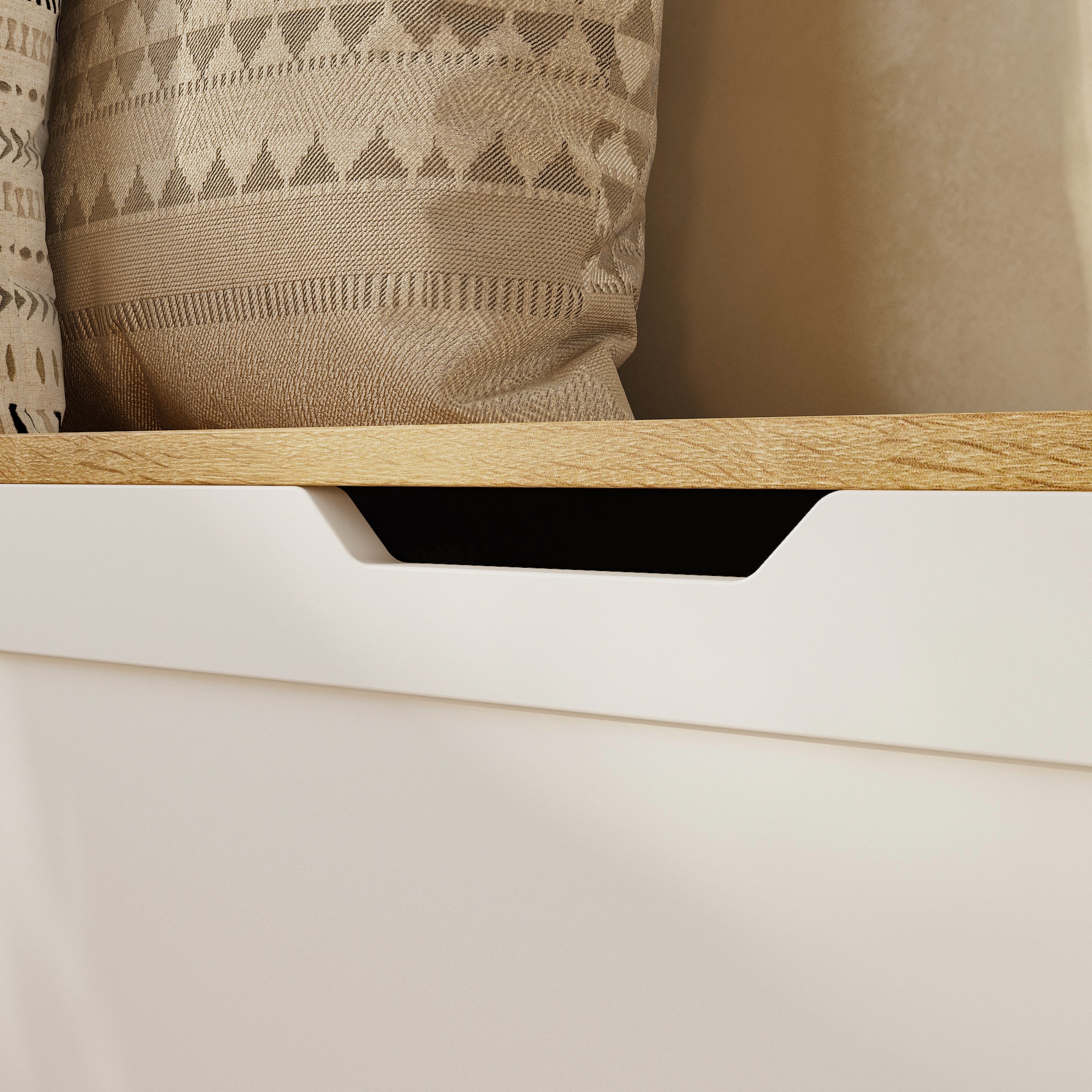 Corner Shoe Storage Bench