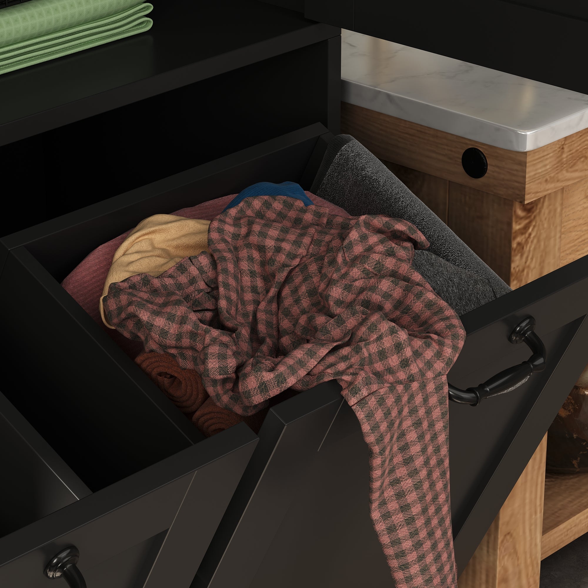 Elegent Bathroom Cabinet With White Finish