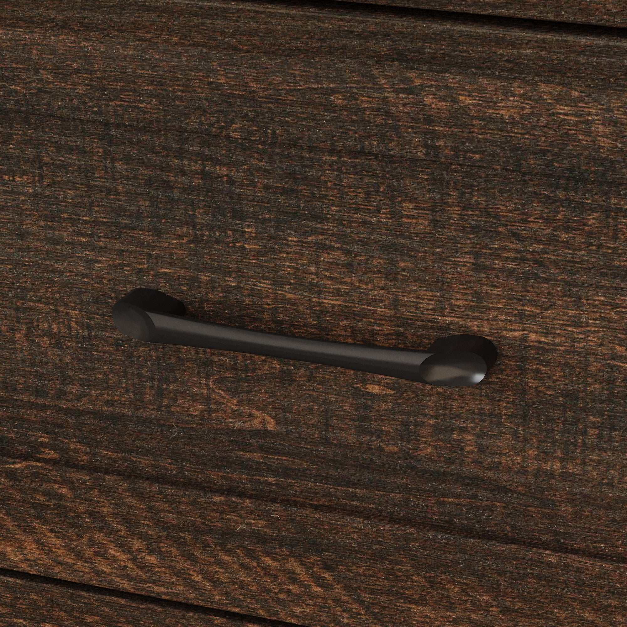 3-Drawer Nightstand With Wood Grain Finish