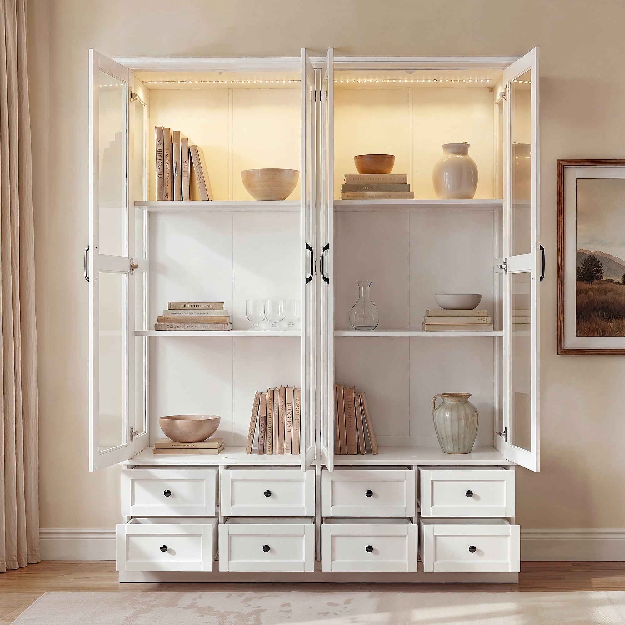 Smart Bluetooth Display Cabinet for Living Room & Study