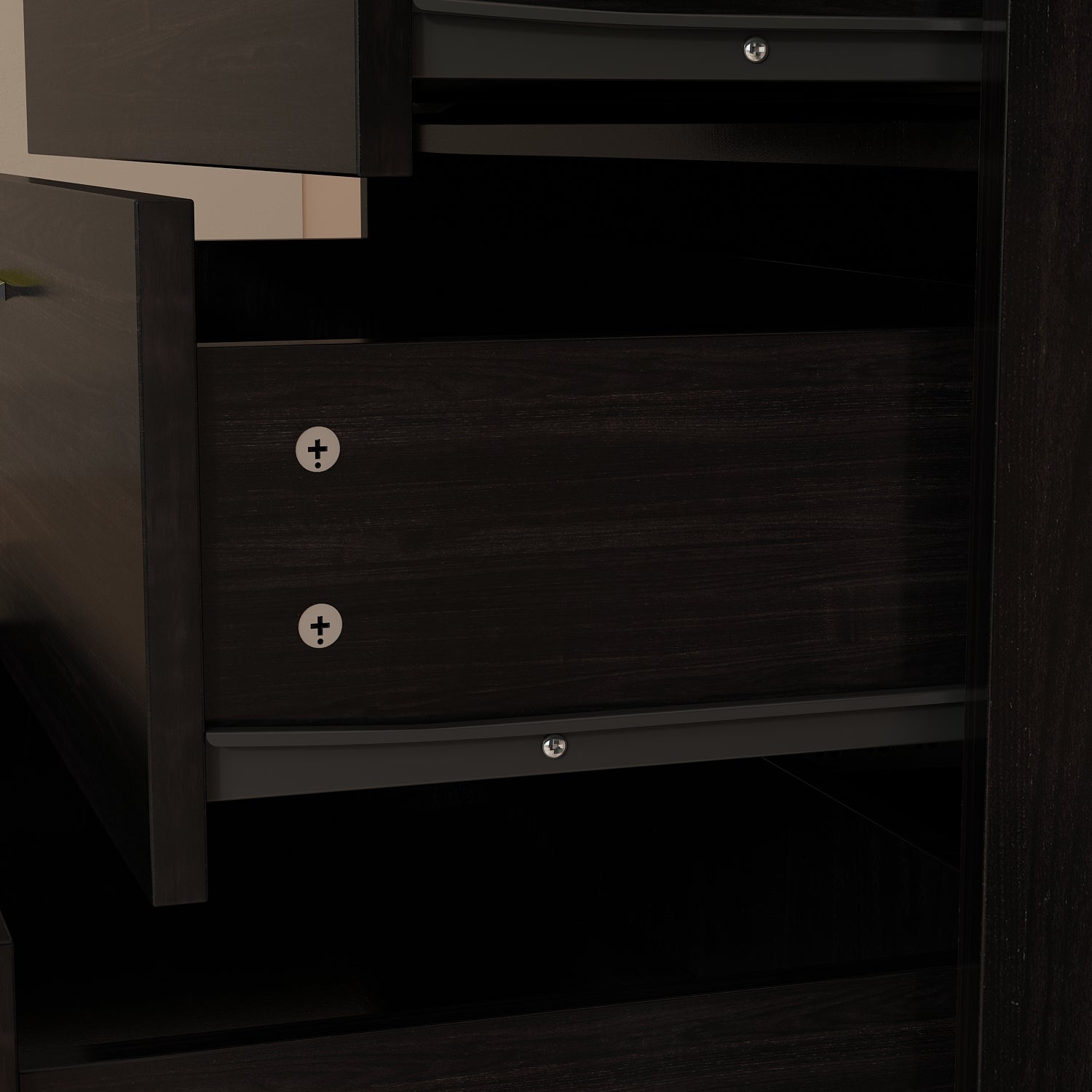 Contemporary Chest Cabinet Versatile Dresser with 5 Large Storage Space Drawers